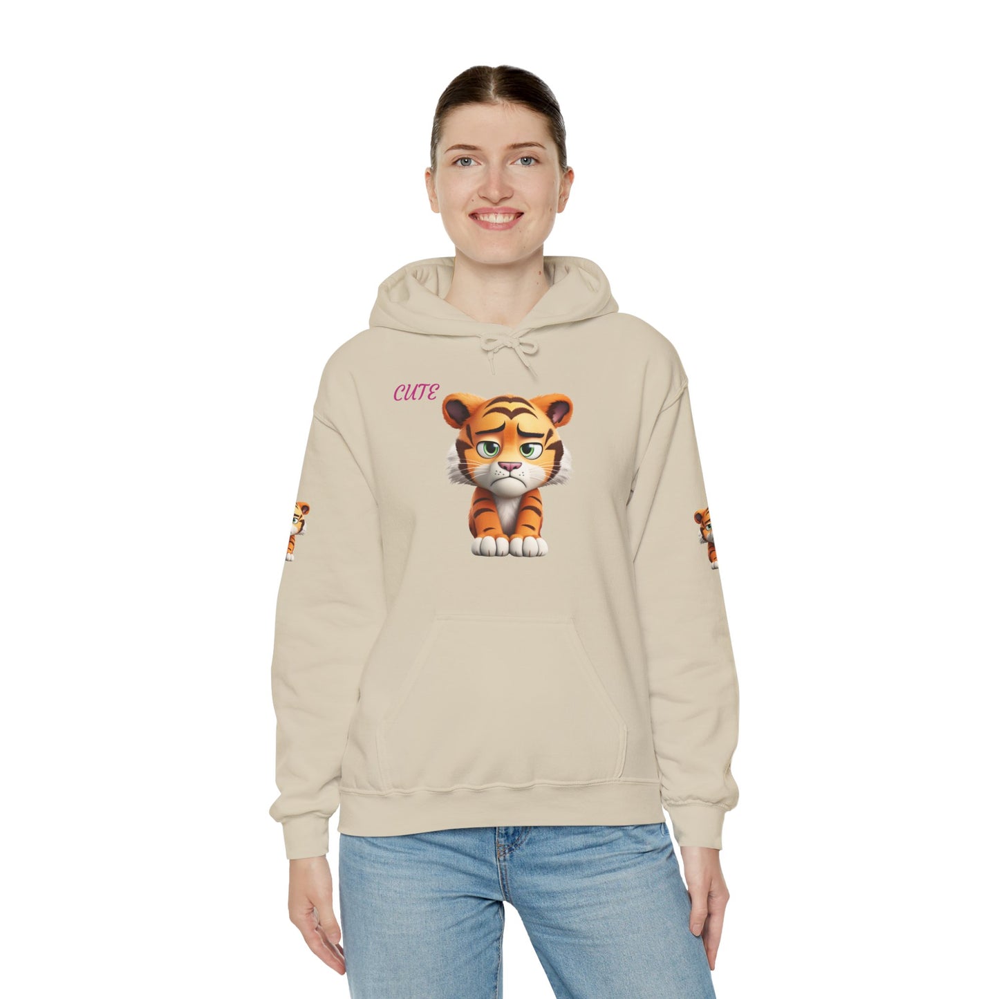 Princess Grace  Cute Tiger Graphic Unisex Hoodie