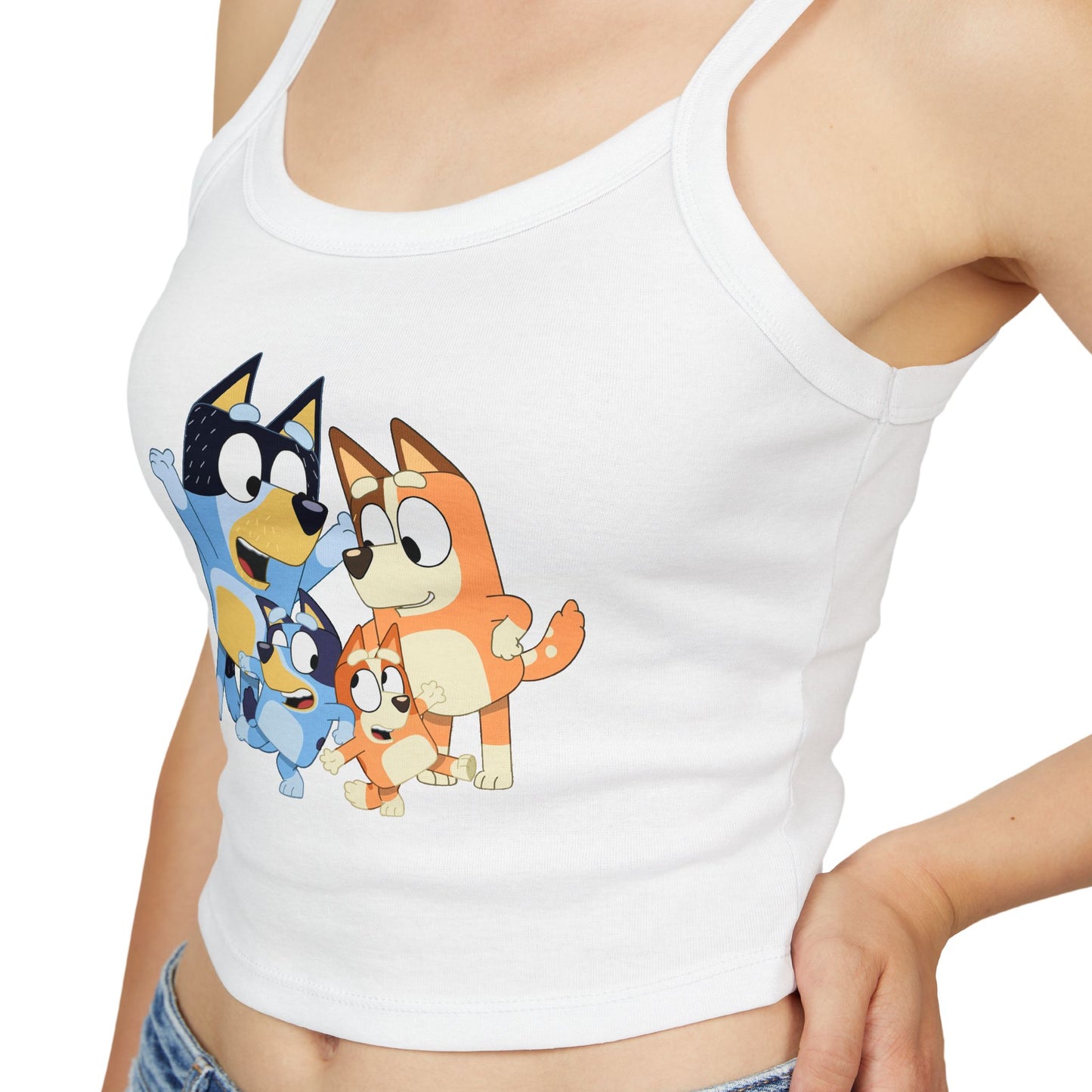 Princess Grace  Bluey Cute Cartoon Women's Spaghetti Strap Tank Top