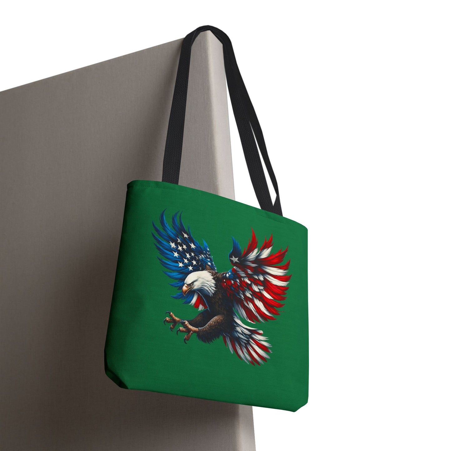 Princess Grace  Patriotic Eagle Tote Bag USA Flag Design for Independence Day