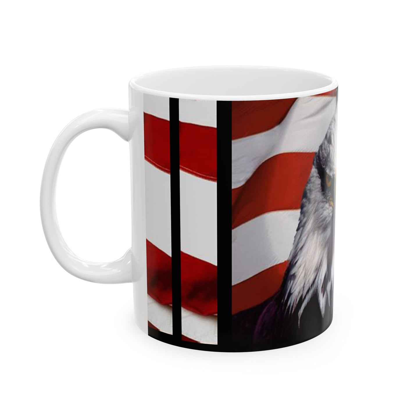 Princess Grace Patriotic Eagle Ceramic Mug Perfect for Fathers Day Independence Day Home Office Decor Gift for Veterans USA Lover