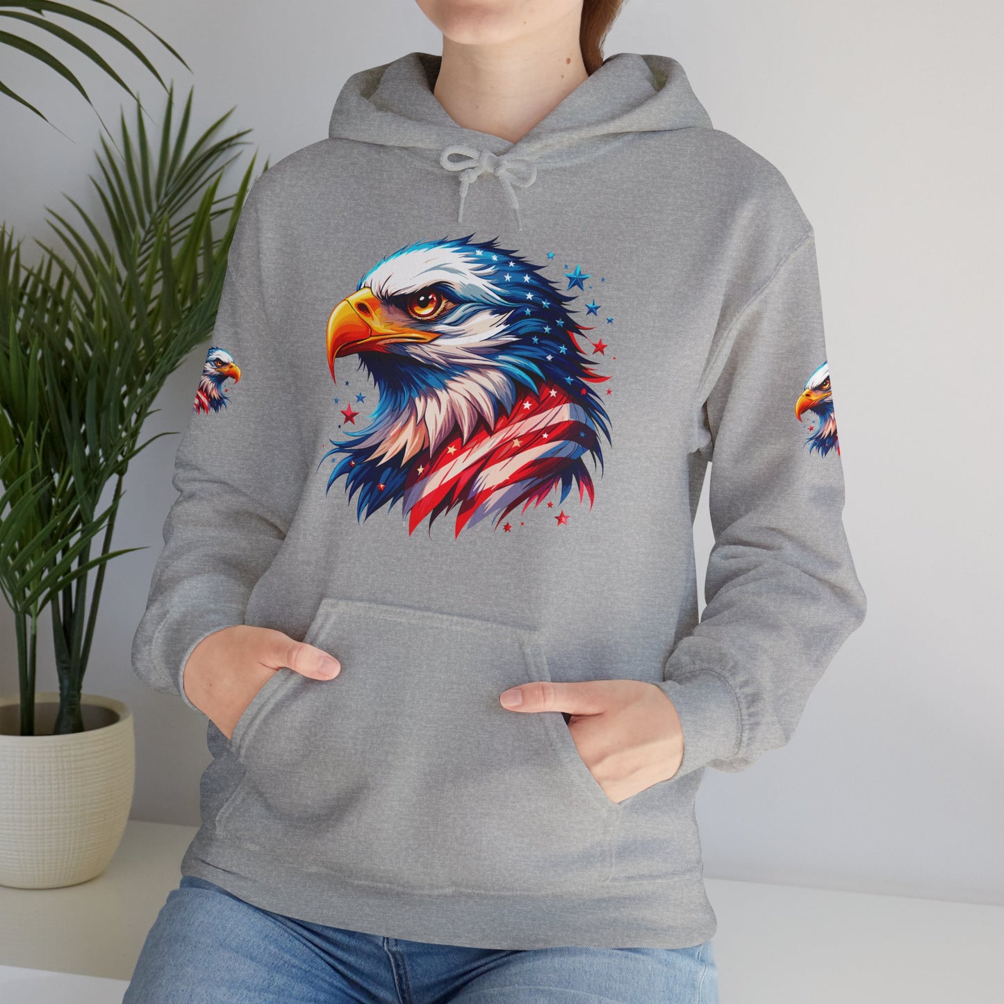 Princess Grace  American  Eagle Unisex Heavy Blend Hooded Sweatshirt