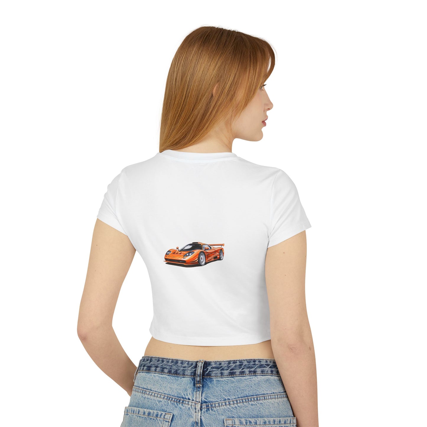 Princess Grace  Women's Hot Wheels Baby Tee Fun & Stylish Car Graphic Tee