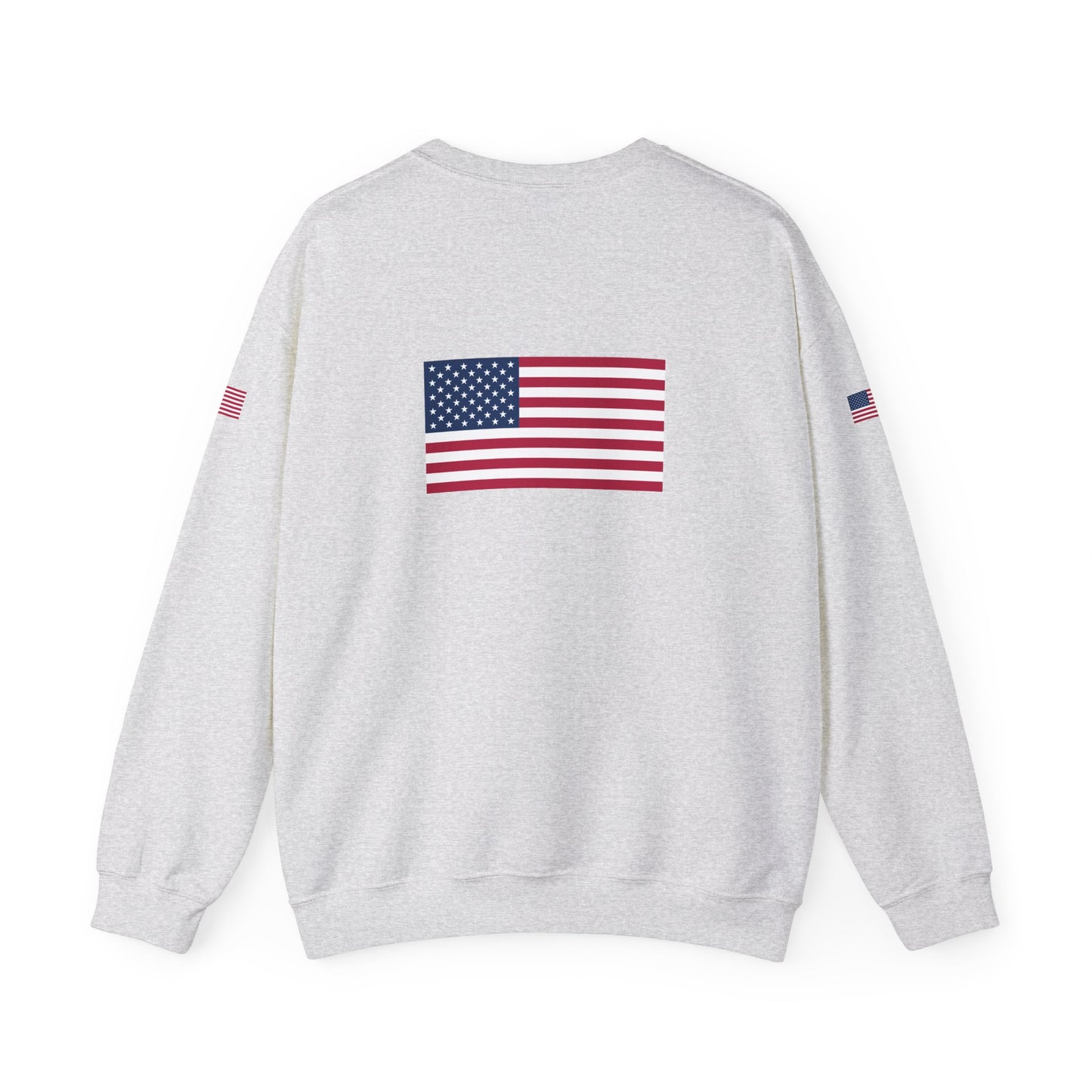Princess Grace  TAEM USA  Patriotic Unisex Crewneck Sweatshirt with American Flags
