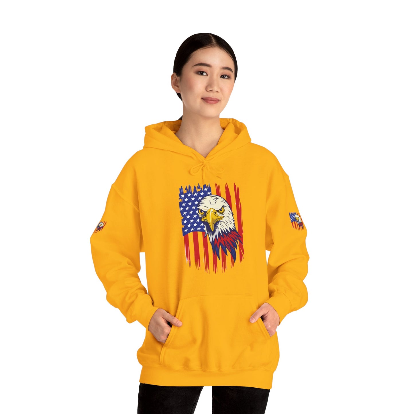 Princess Grace  Patriotic Eagle Unisex Heavy Blend Hoodie