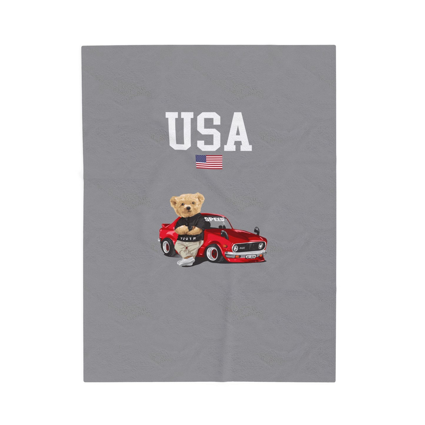 Princess Grace  TEAM USA  Velveteen Plush Blanket