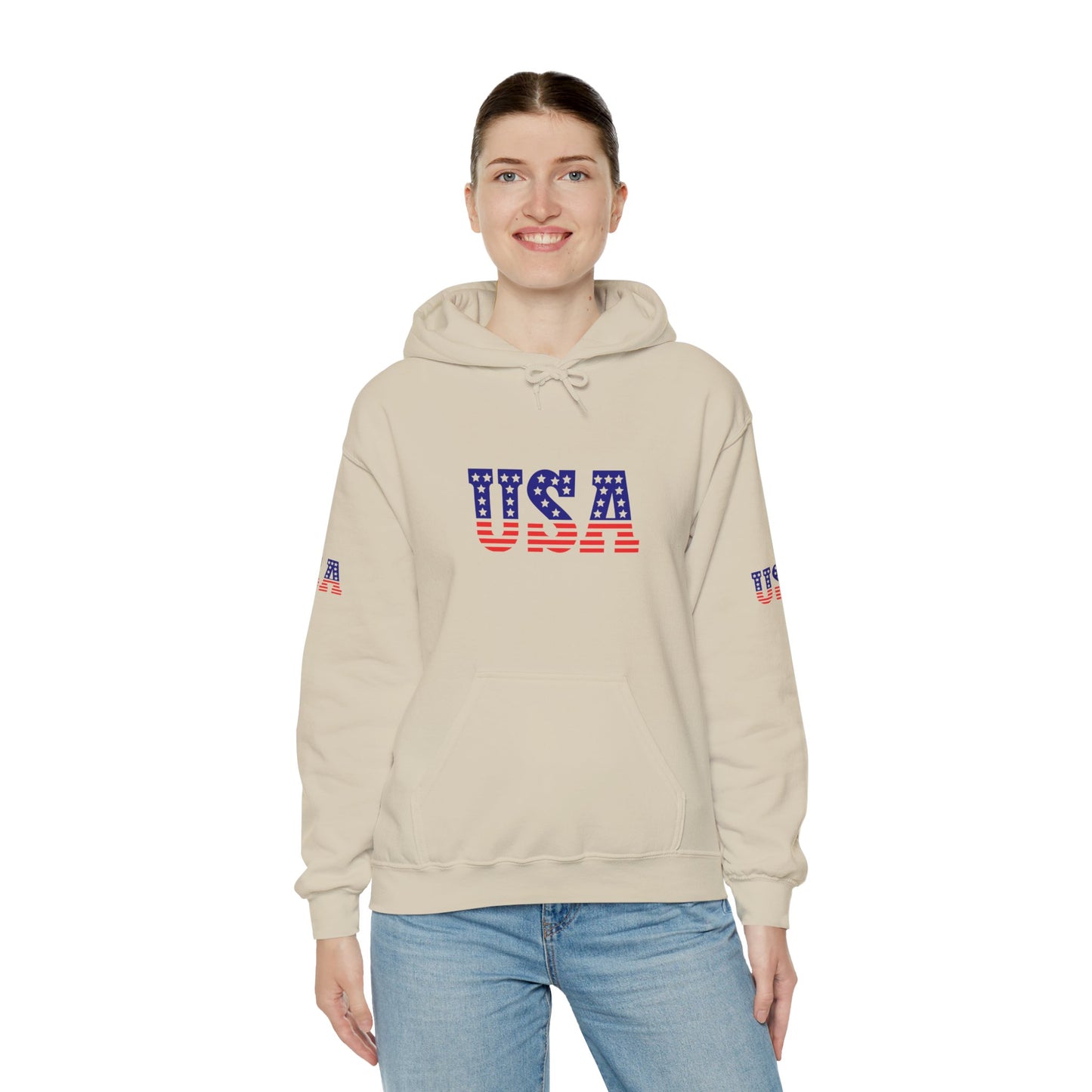 Princess Grace  TEAM USA  Unisex Heavy Blend  Hooded Sweatshirt  Patriotic Eagle Design
