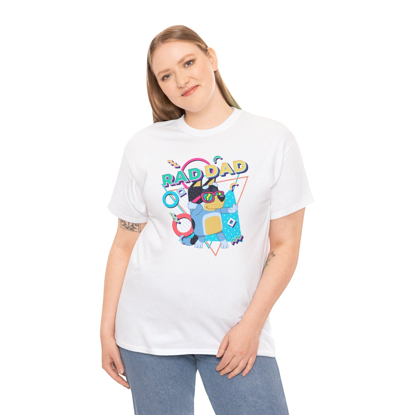 Princess Grace  Bluey  Funny Rad dad Unisex Heavy Cotton Tee  Perfect Gift for Cool Dads
