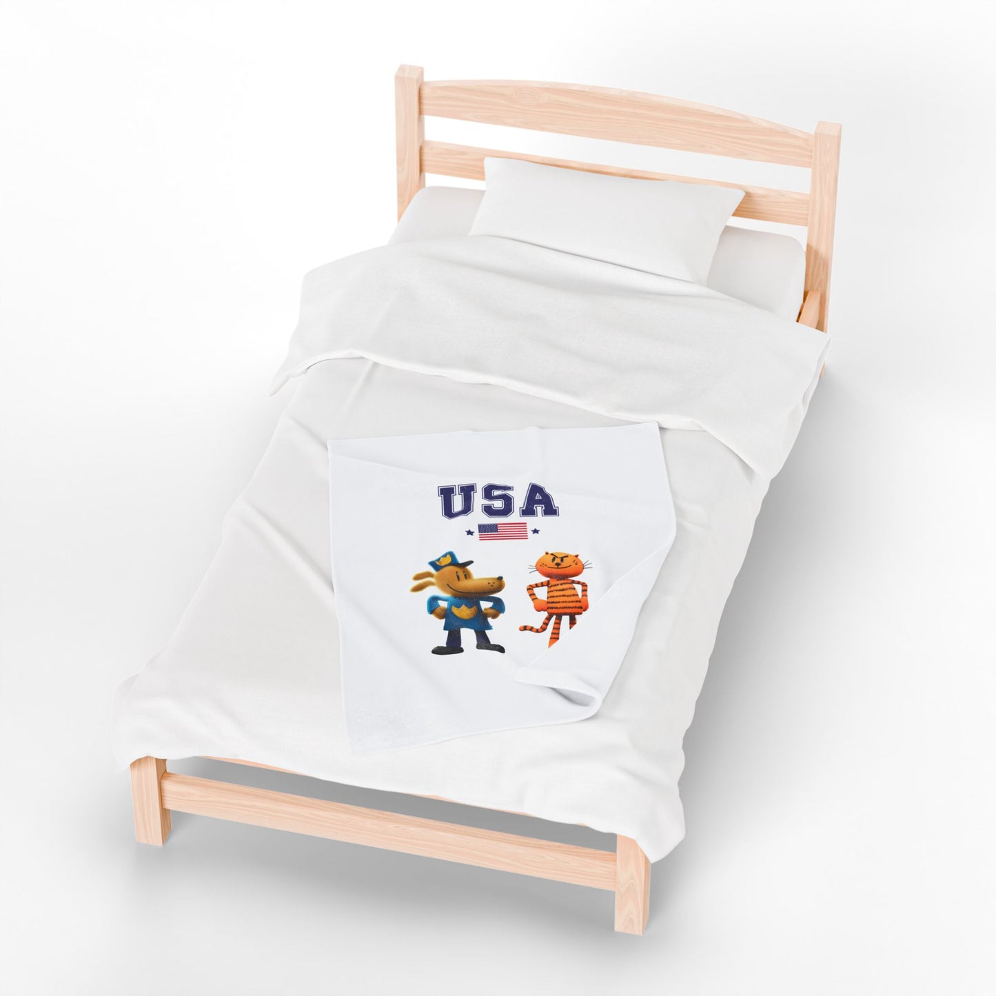 Princess Grace  TEAM USA  Velveteen Plush Blanket