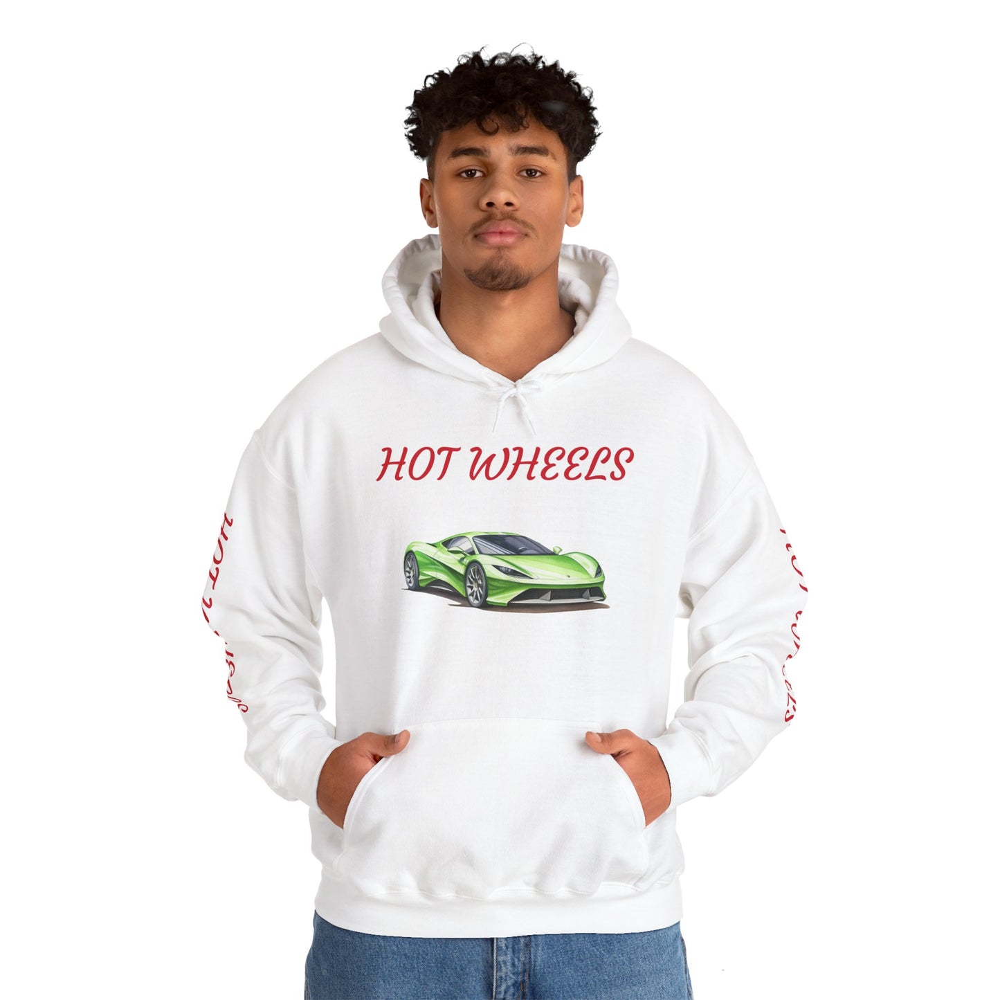 Princess Grace Hot Wheels Unisex Hooded Sweatshirt Vibrant Automotive Design