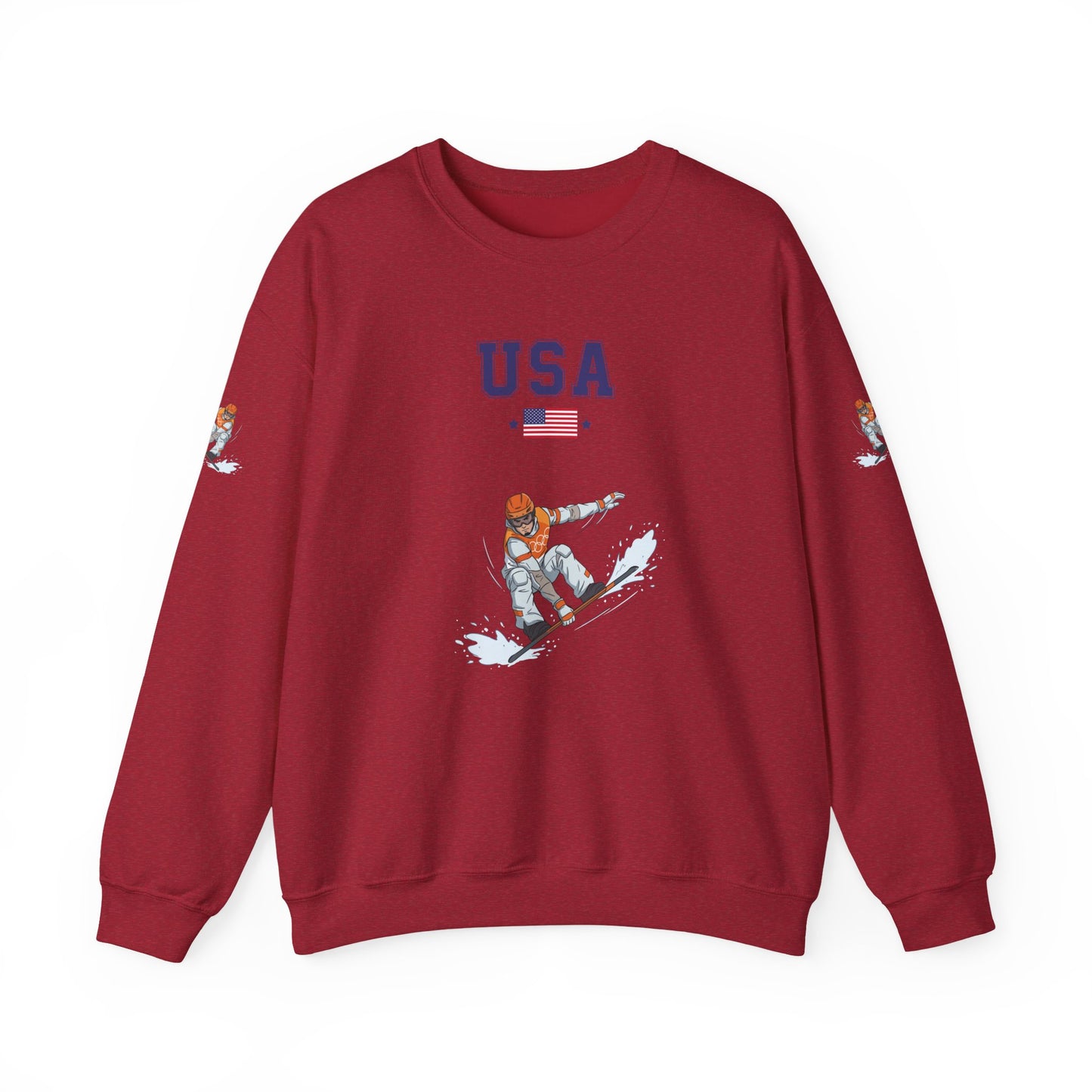 Princess Grace  TEAM USA  Snowboard Unisex Heavy Blend  Crewneck Sweatshirt