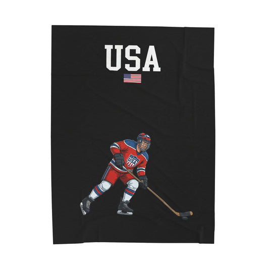 Princess Grace  TEAM USA  Velveteen Plush Blanket