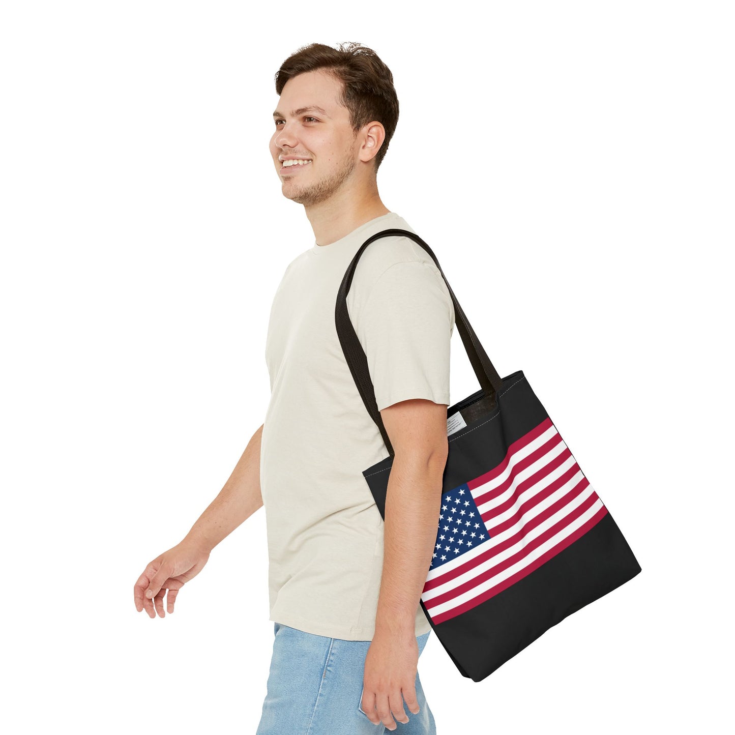 Princess Grace  Patriotic Tote Bag USA Flag Design Ideal for Independence Day & Everyday Use