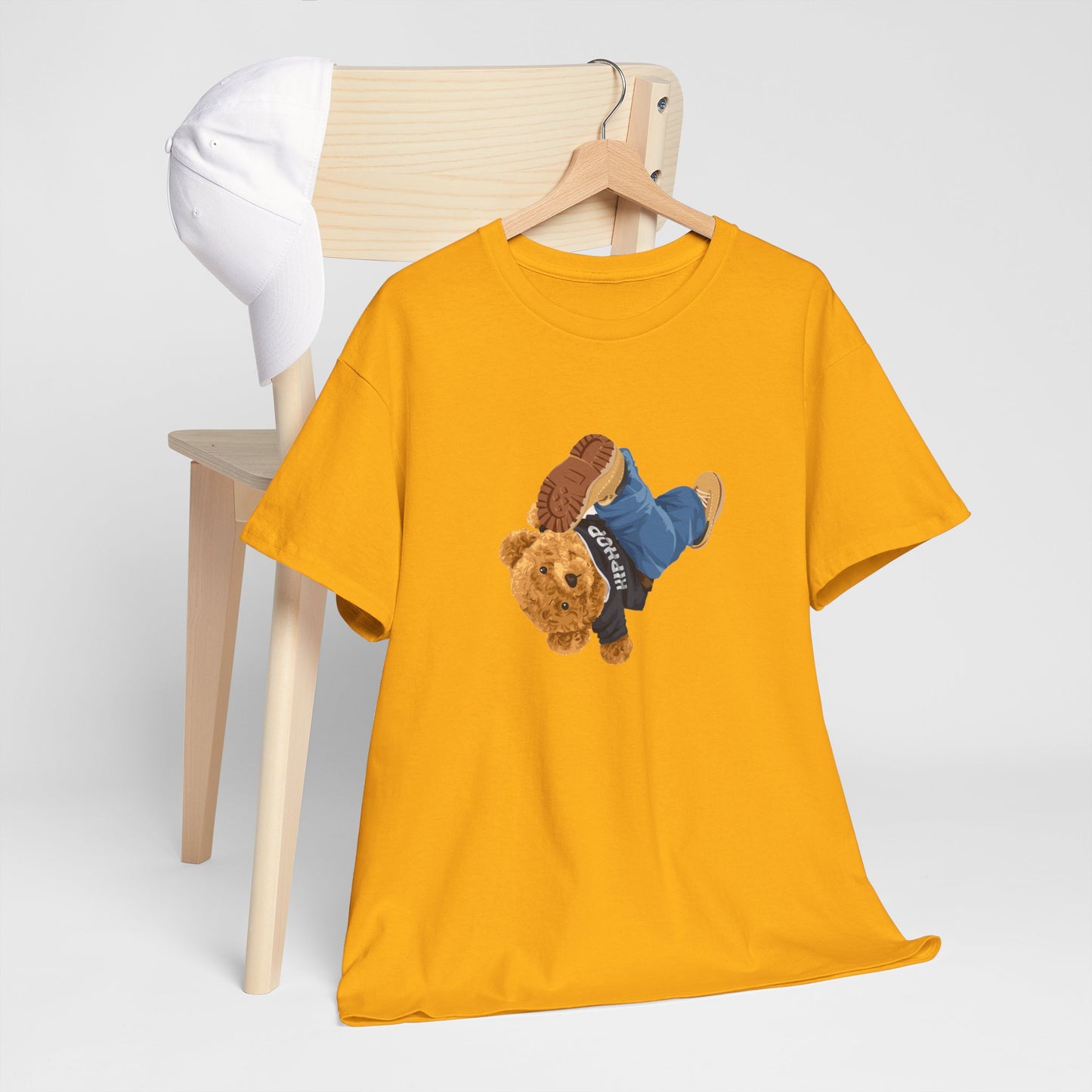 Princess Grace  Casual Vintage Hi[ Hop Bear Tee for Trendy Everyday Wear