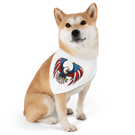 Princess Grace  Patriotic Eagle Pet Bandana Collar for Dogs  Perfect for 4th of July Celebrations