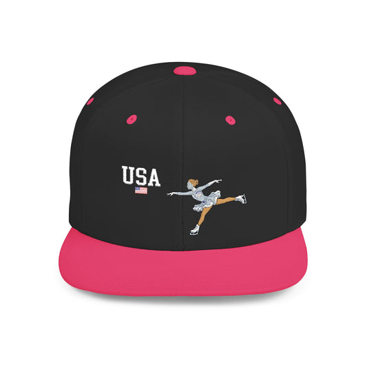 Princess Grace  TEAM USA  Flat Bill Snapback Hat