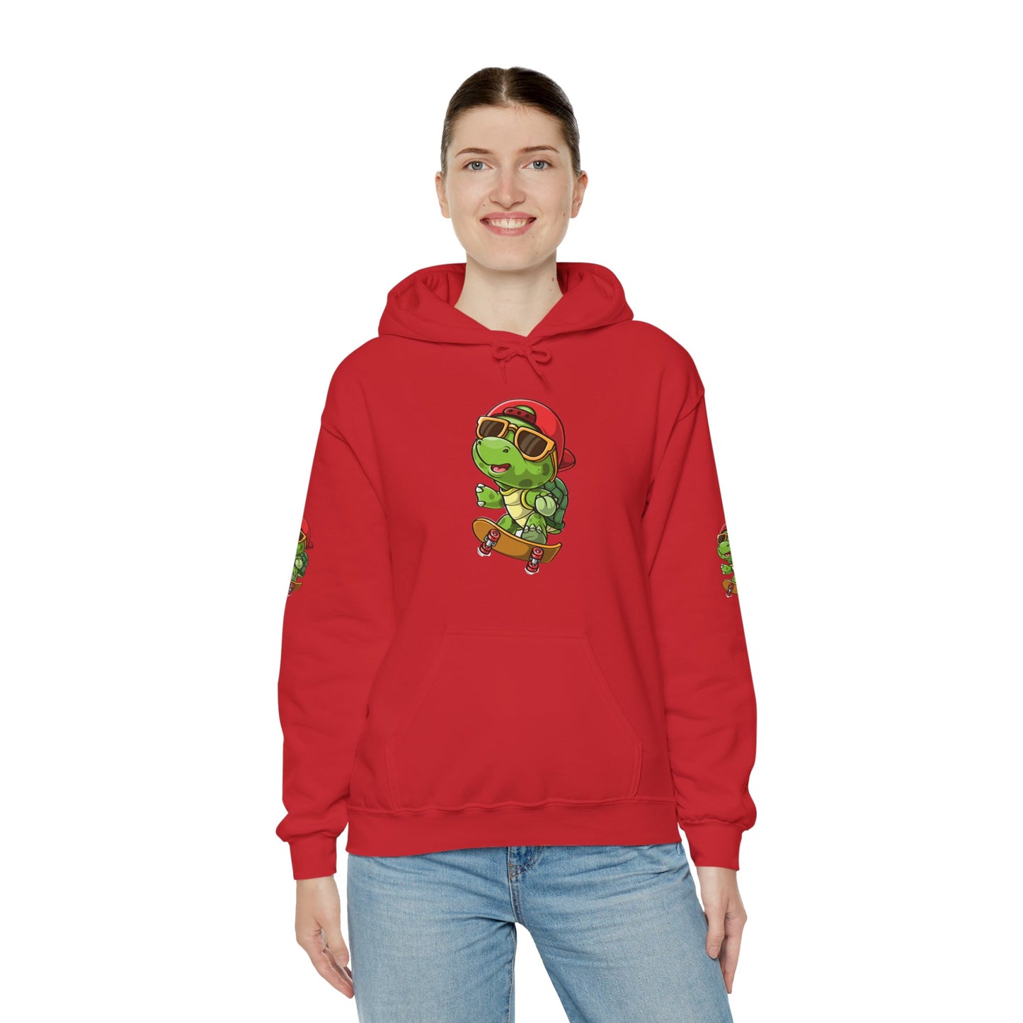 Princess Grace  Cool Skateboarding Turtle Unisex Hoodie Fun and Stylish