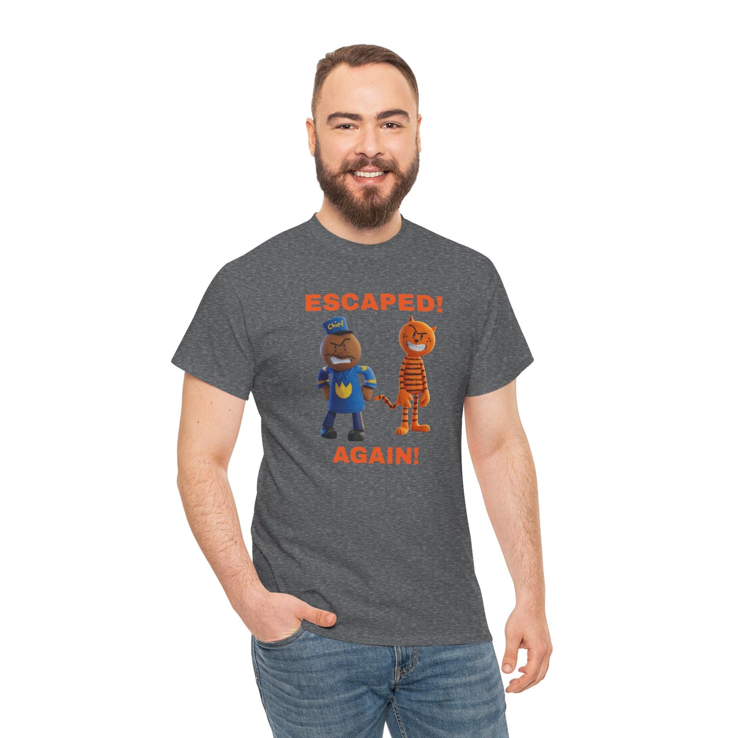 Princess Grace  Humorous Escaped Again Unisex Heavy Cotton Tee