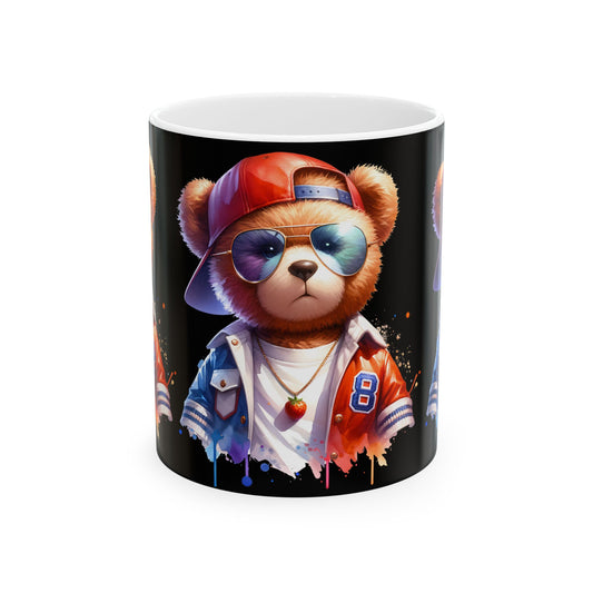 Princess Grace  Cool Bear Ceramic Mug   11oz & 15oz  Stylish Animal Design for Any Occasion