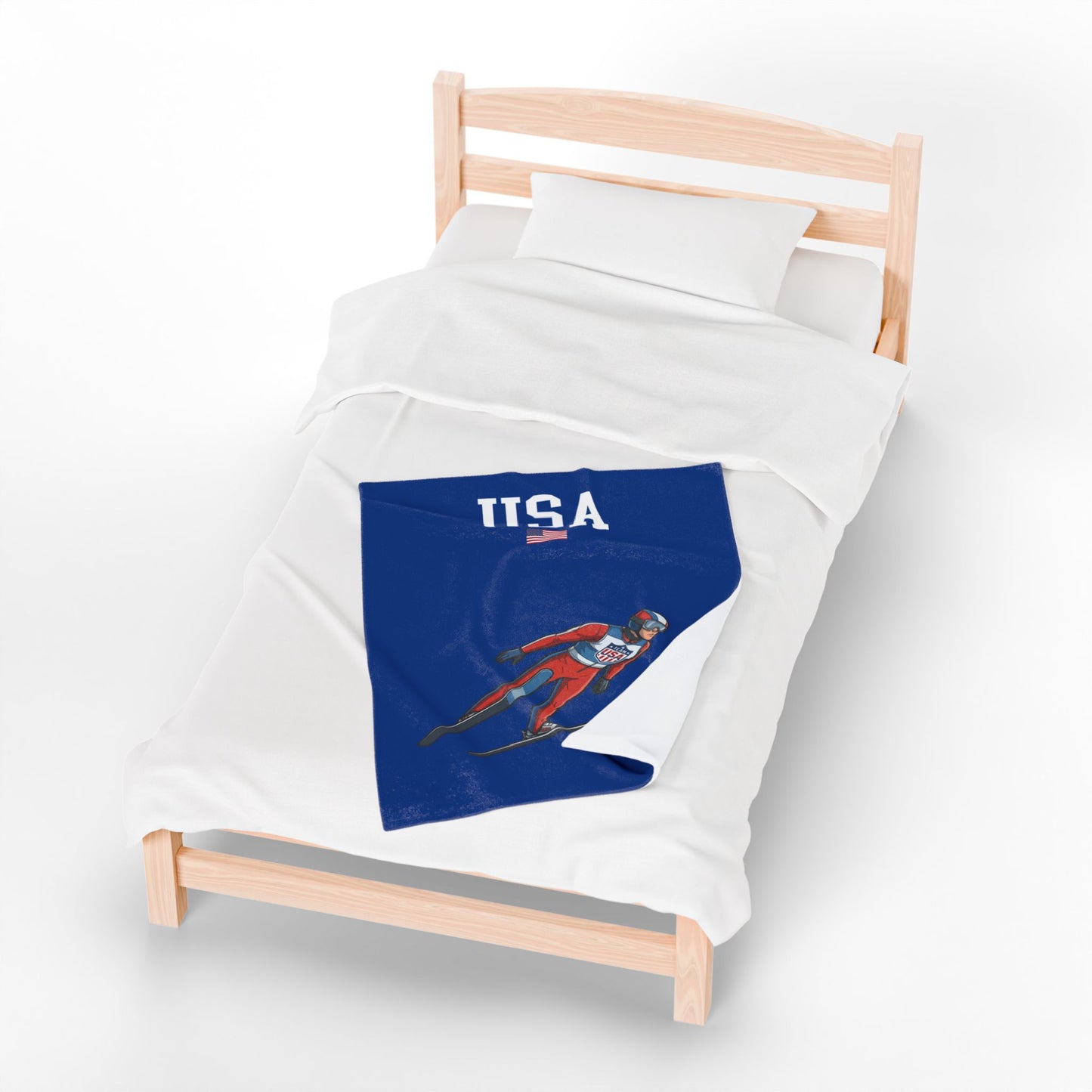 Princess Grace  TEAM USA  Velveteen Plush Blanket