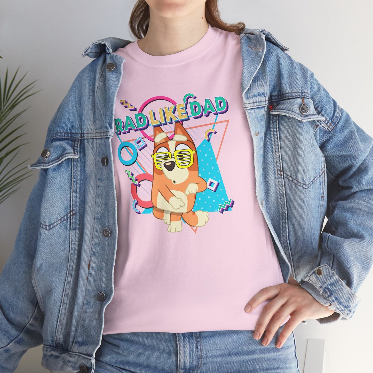 Princess Grace Bluer Rad Like Dad Fun Unisex Heavy Cotton Tee Graphic Tee for Everyday Wear and Gifts