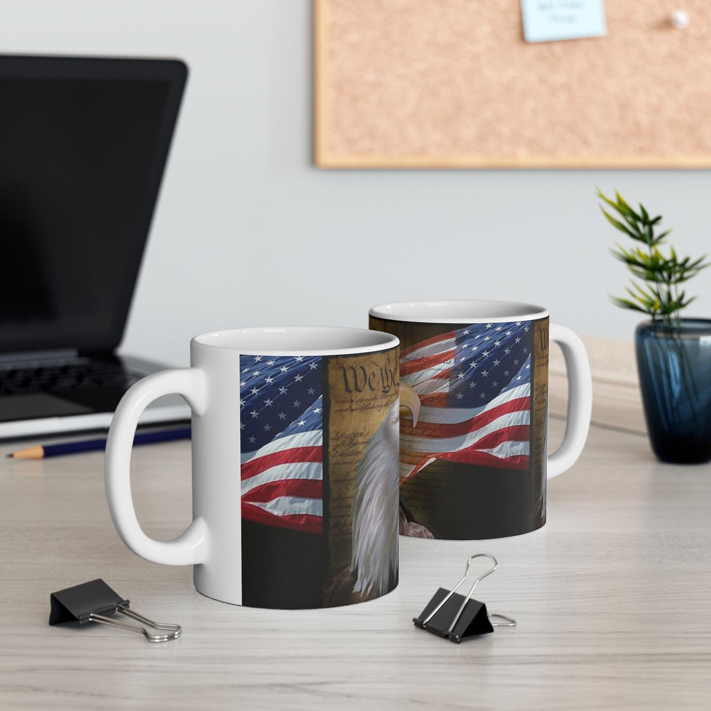 Princess Grace Patriotic Eagle Ceramic Mug Perfect for Independence Day Gift for Veterans American Pride 4th of July