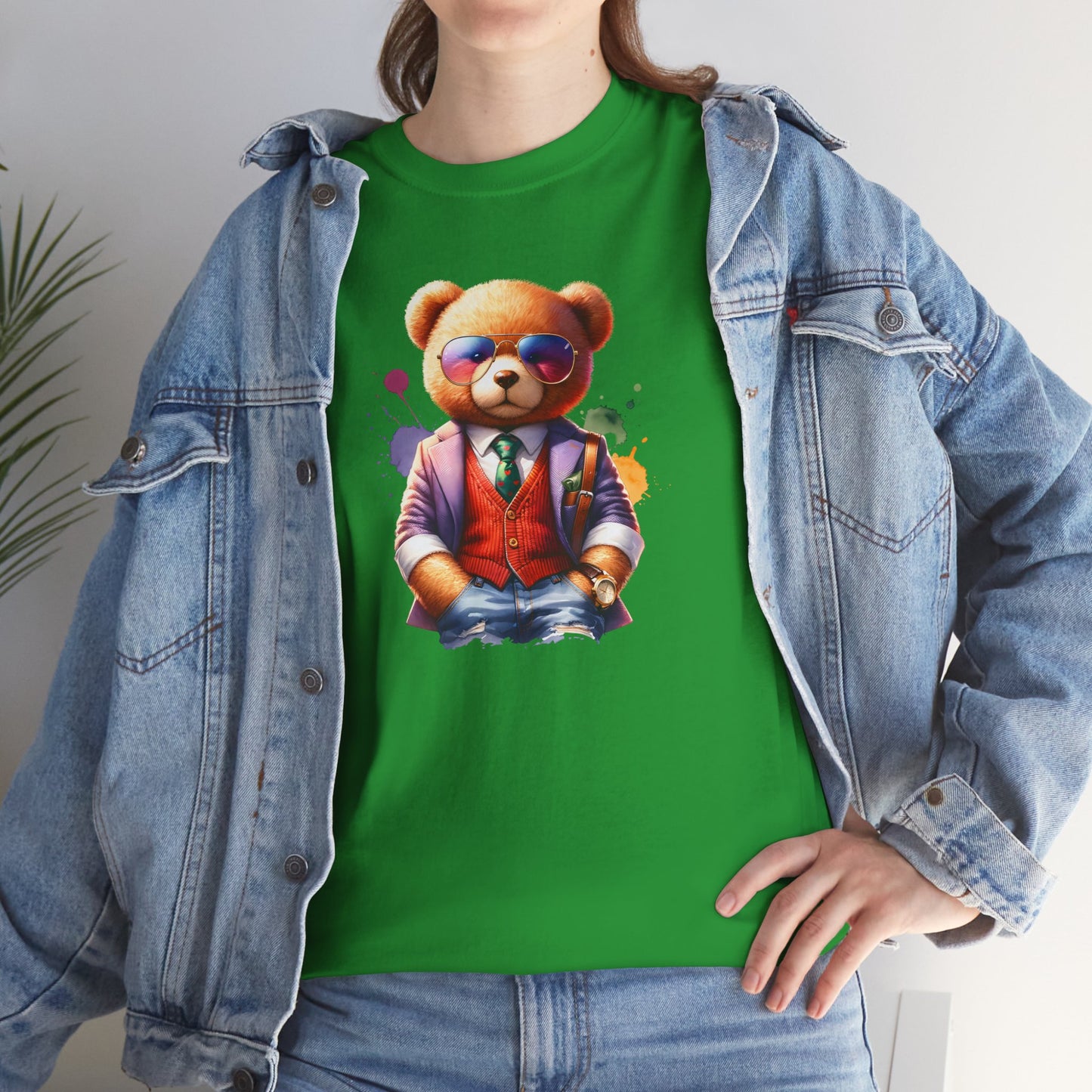 Princess Grace  Trendy Teddy Bear Graphic Unisex Heavy Cotton Tee