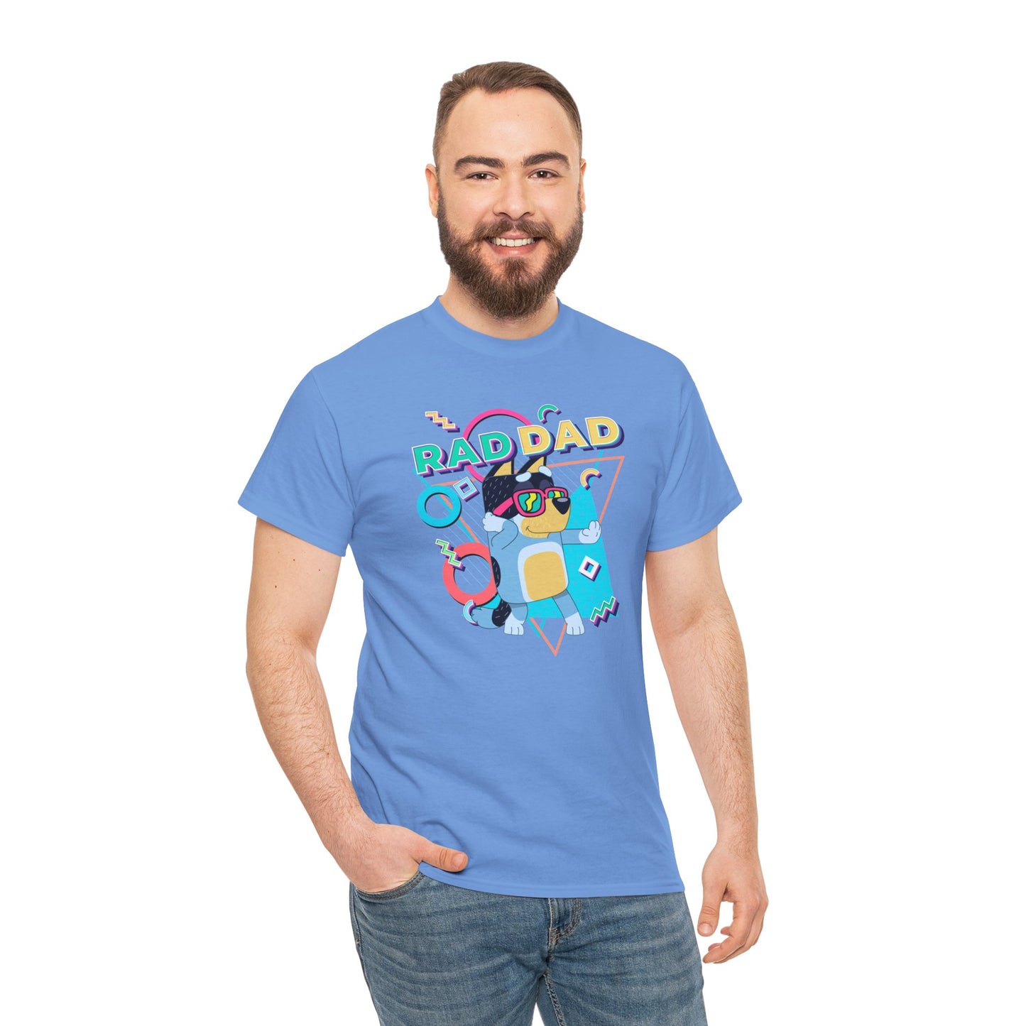 Princess Grace  Bluey  Funny Rad dad Unisex Heavy Cotton Tee  Perfect Gift for Cool Dads