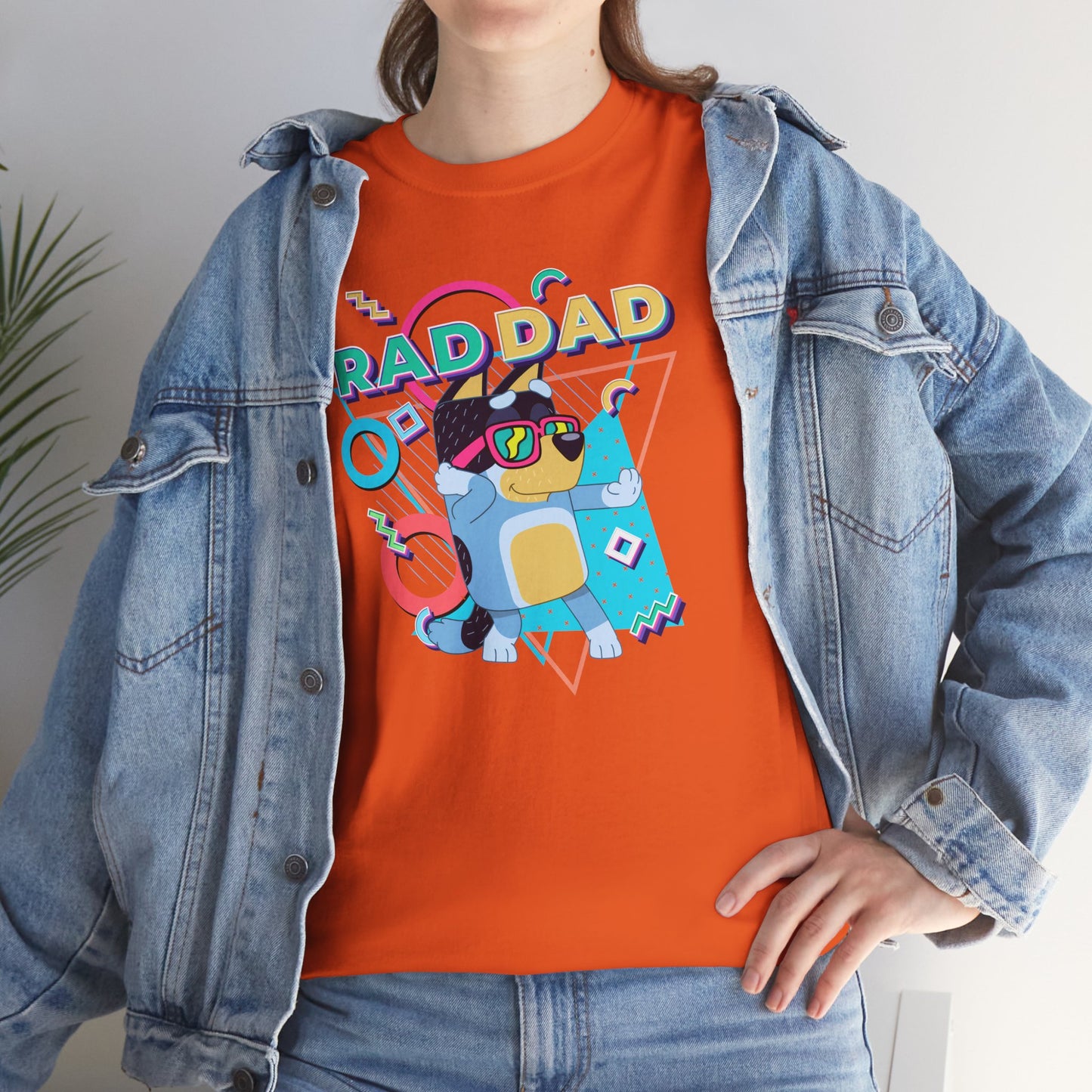 Princess Grace  Bluey  Funny Rad dad Unisex Heavy Cotton Tee  Perfect Gift for Cool Dads