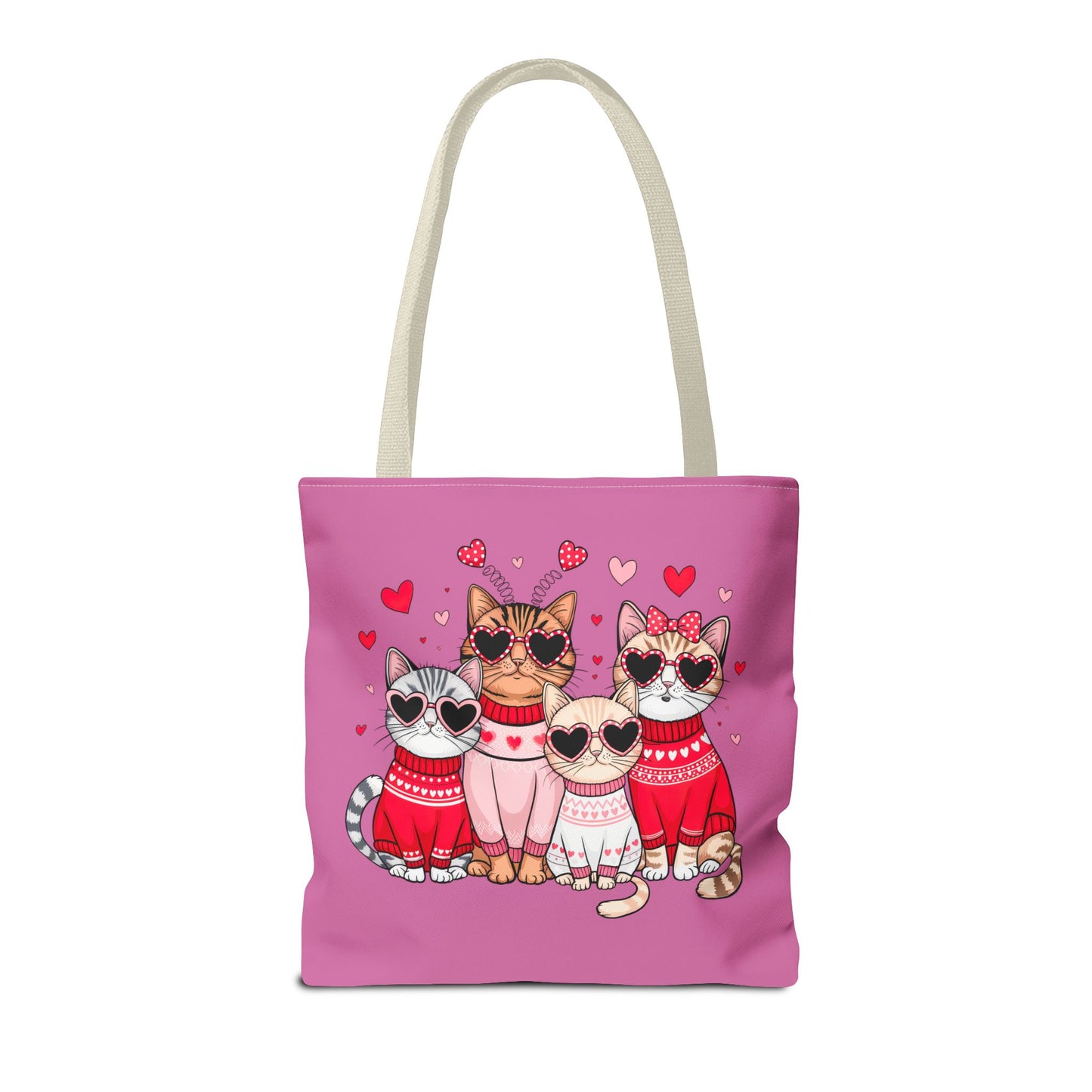 Princess Grace  Cute Cat Lover Tote Bag Stylish Pet Themed Pink Bag for Animal Lovers