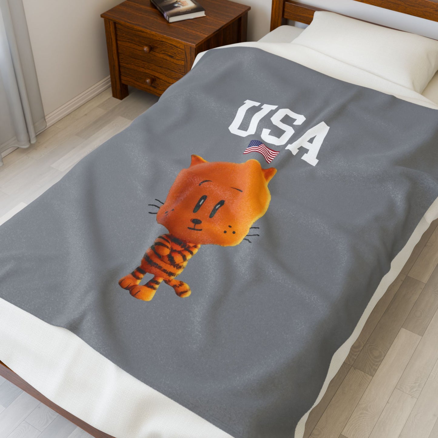 Princess Grace  TEAM USA  Velveteen Plush Blanket