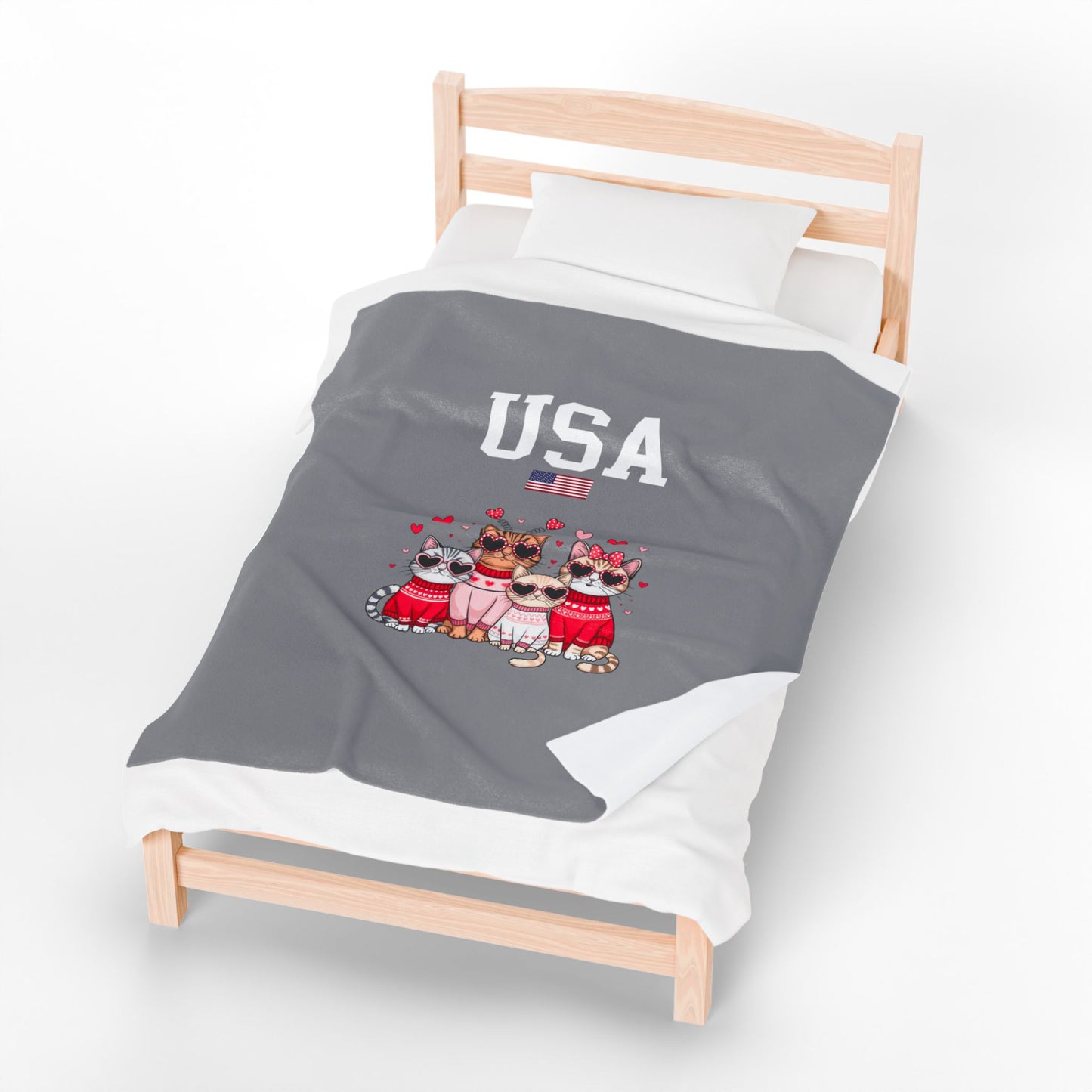 Princess Grace  TEAM USA  Velveteen Plush Blanket
