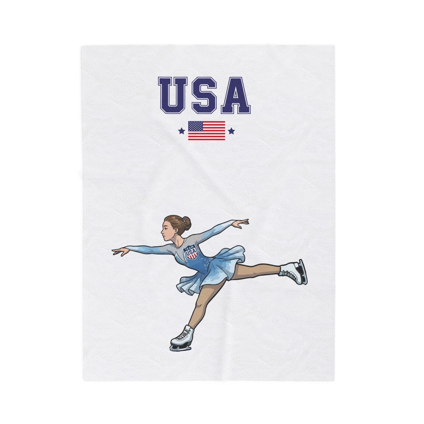 Princess Grace  TEAM USA  Velveteen Plush Blanket