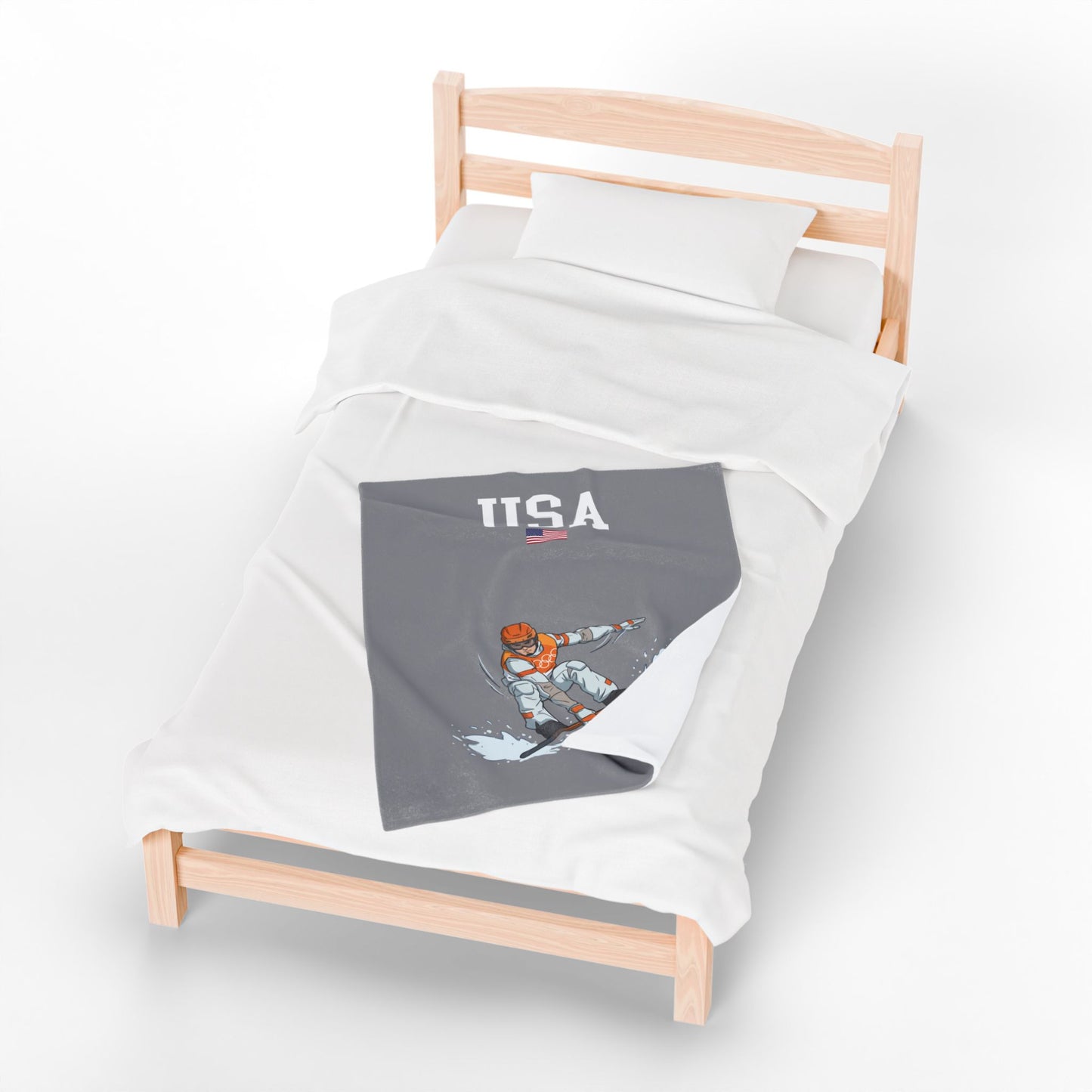 Princess Grace  TEAM USA  Velveteen Plush Blanket