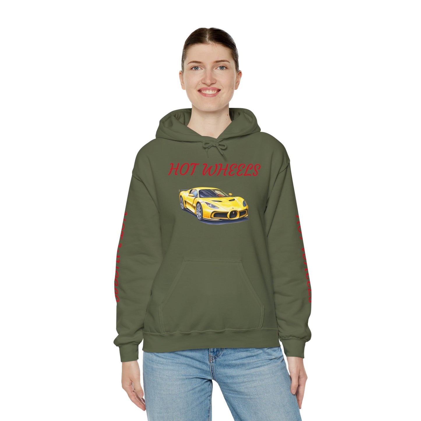 Princess Grace  Hot Wheels Unisex Hooded Sweatshirt Racing Style for Car Enthusiasts