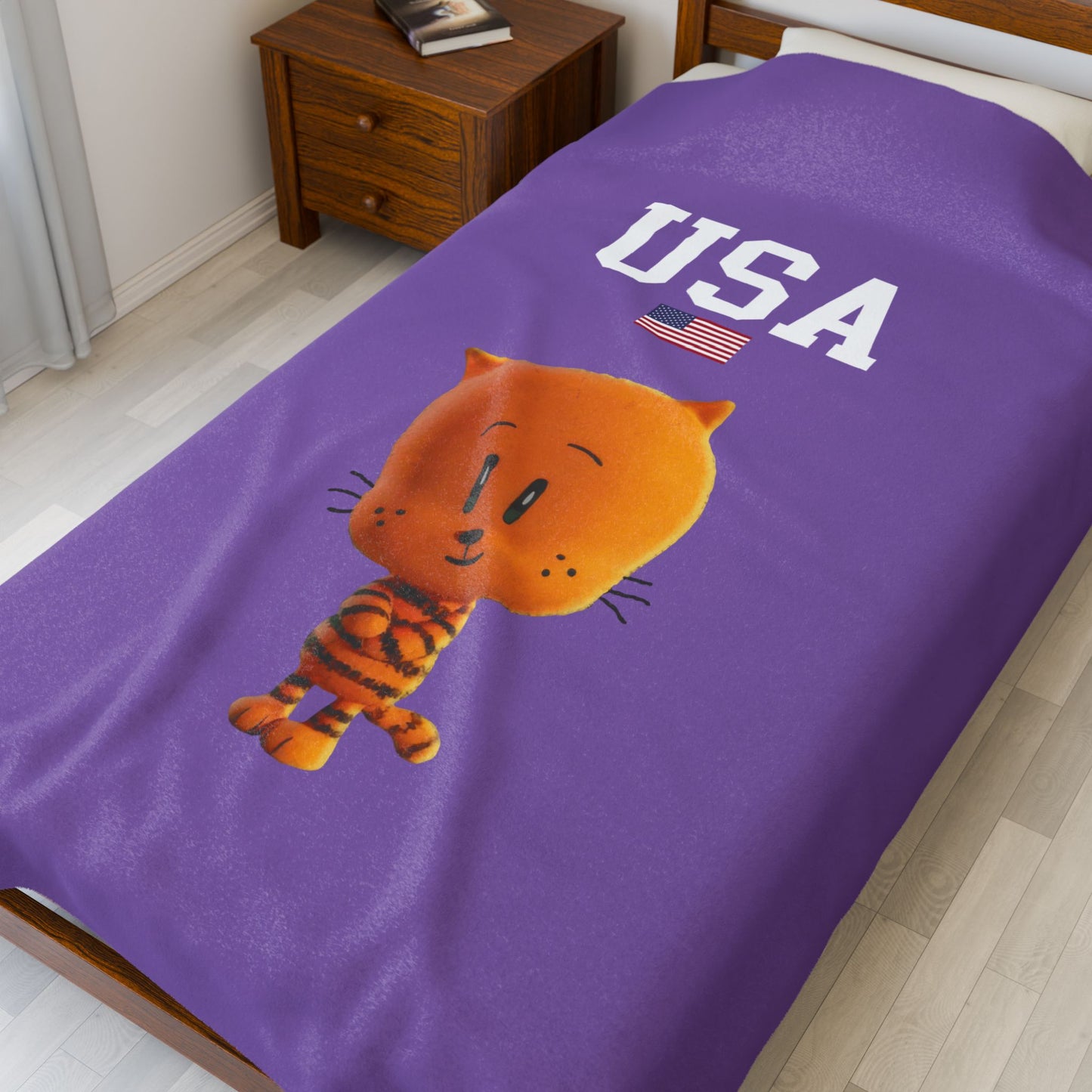 Princess Grace  TEAM USA  Velveteen Plush Blanket