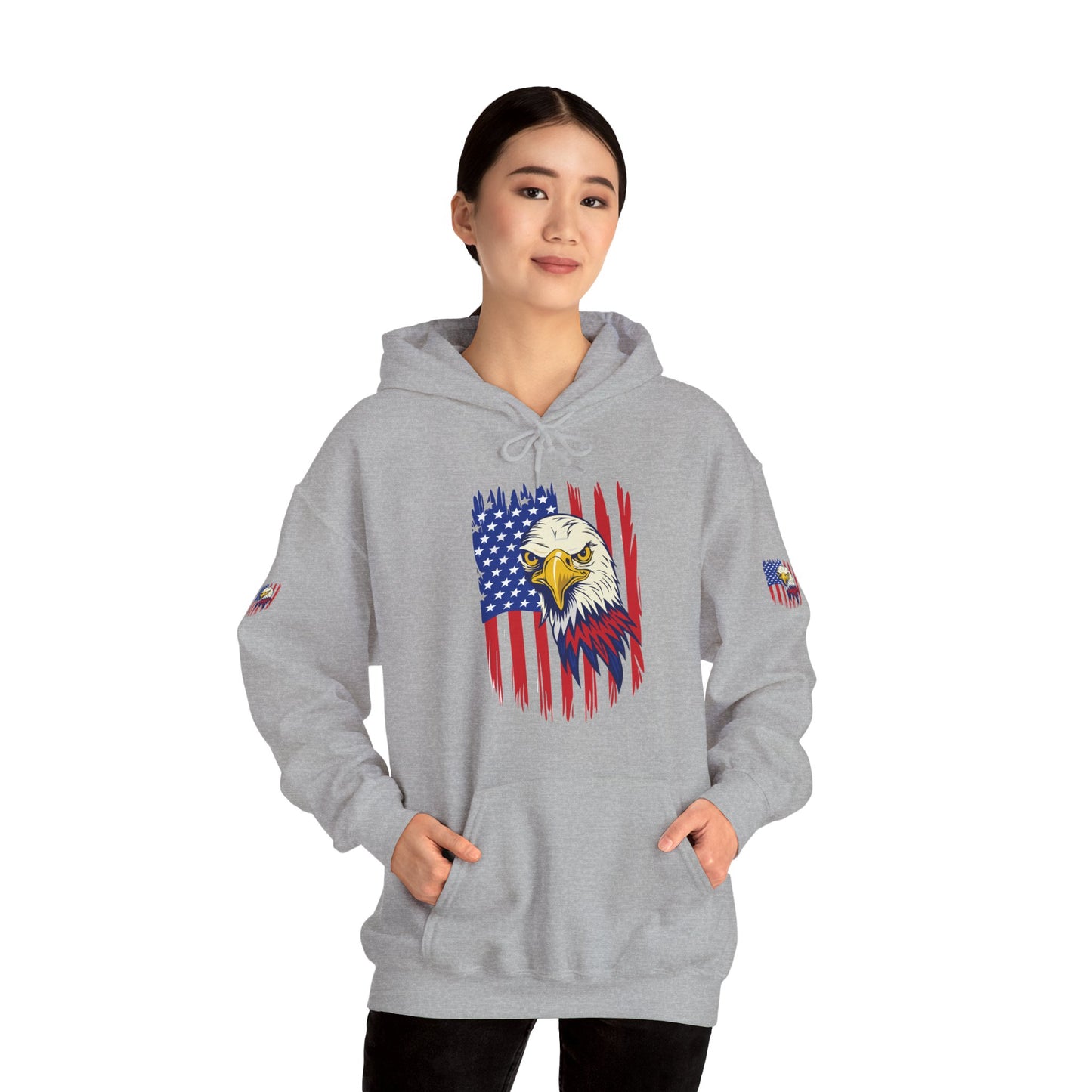 Princess Grace  Patriotic Eagle Unisex Heavy Blend Hoodie