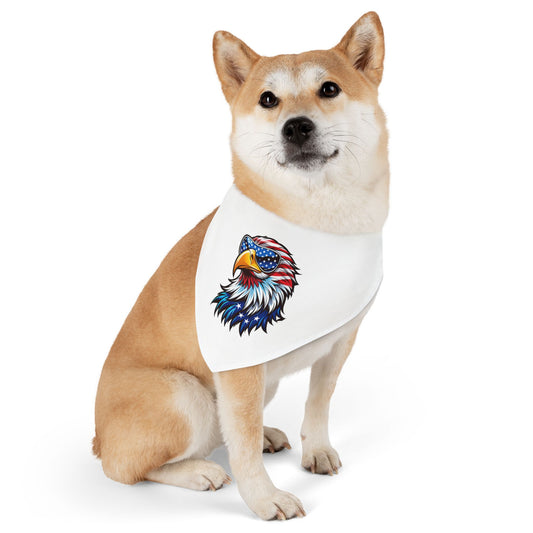 Princess Grace  Patriotic Eagle Pet Bandana Collar for Dogs Perfect for Independence Day Celebrations