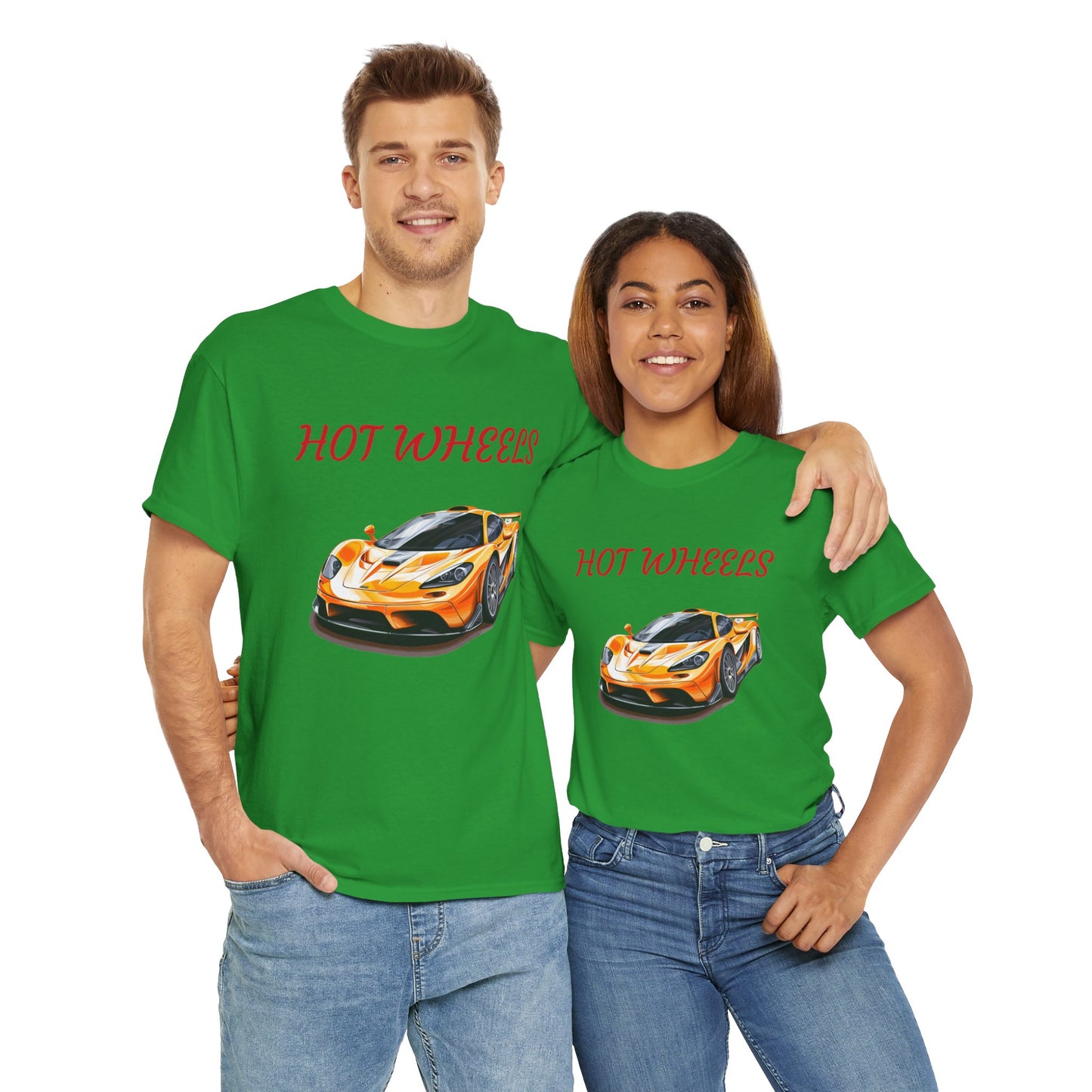 Princess Grace Hot Wheels Unisex Heavy Cotton Tee Race Car Graphic Tee for Racing Fans