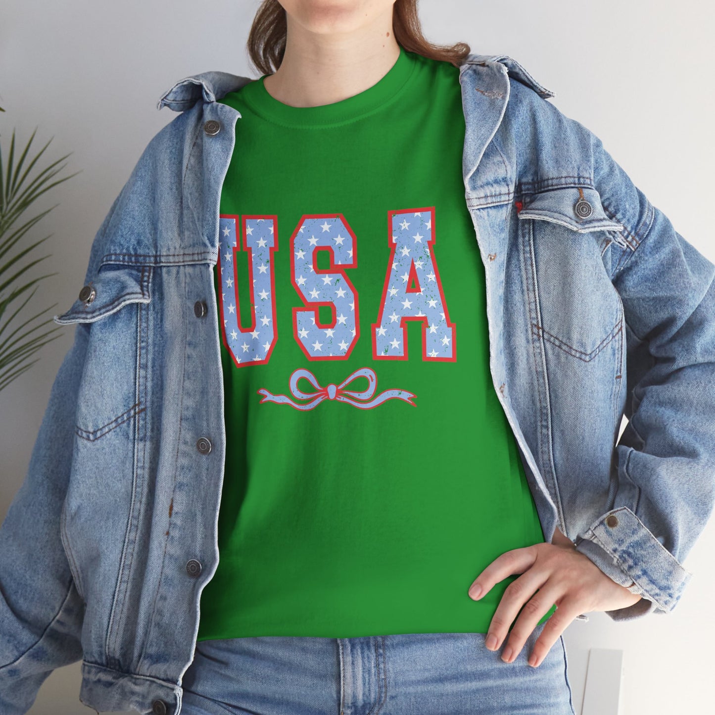 Princess Grace  USA Patriotic Unisex Heavy Cotton Tee Perfect for Independence Day Celebrations