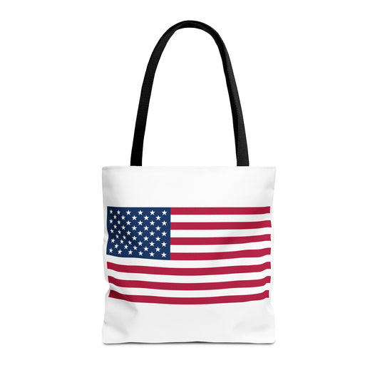 Princess Grace  Patriotic Tote Bag  American Flag Design Perfect for Holidays and Everyday Use