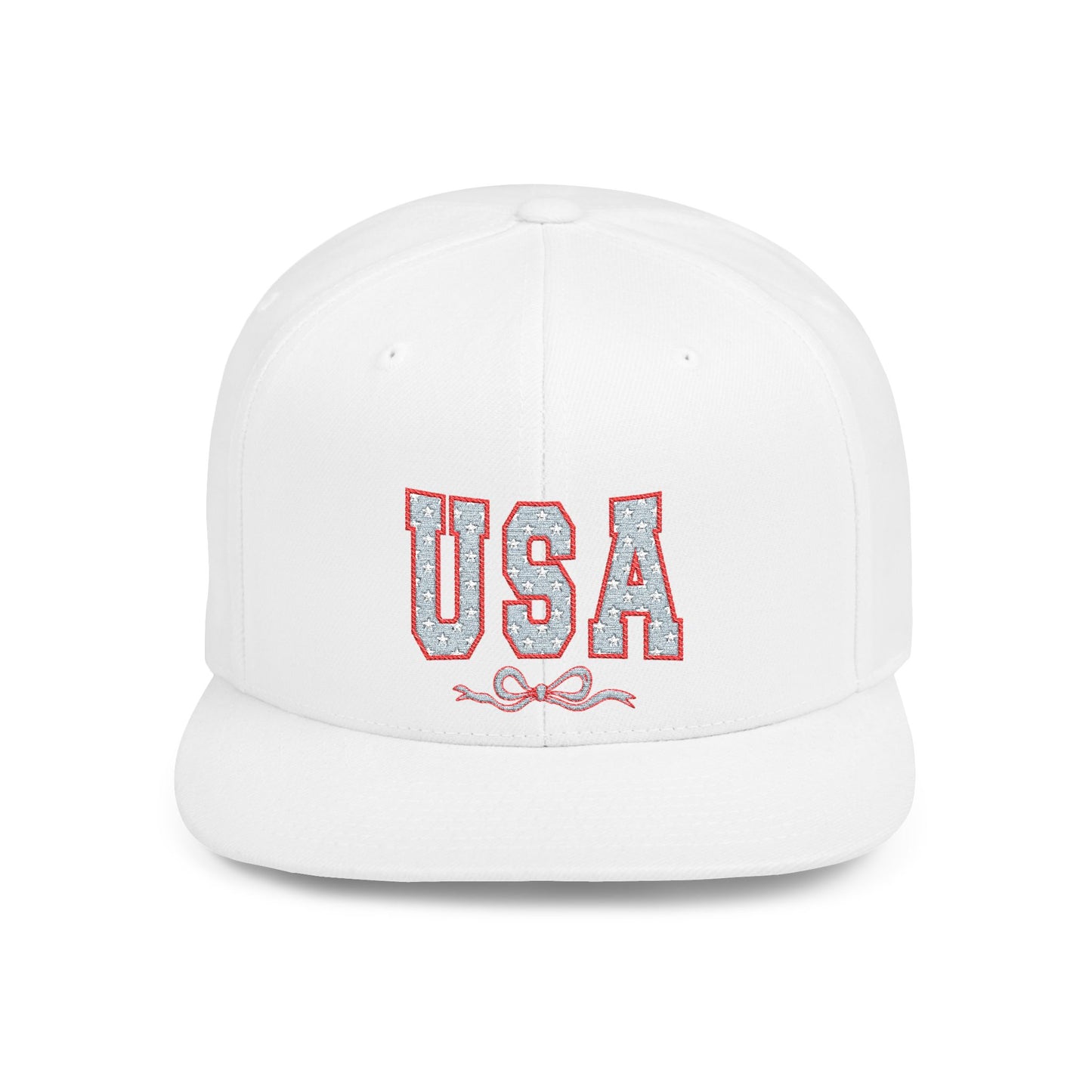 Princess Grace  USA Glitter Flat Bill Snapback Hat Trendy and Stylish