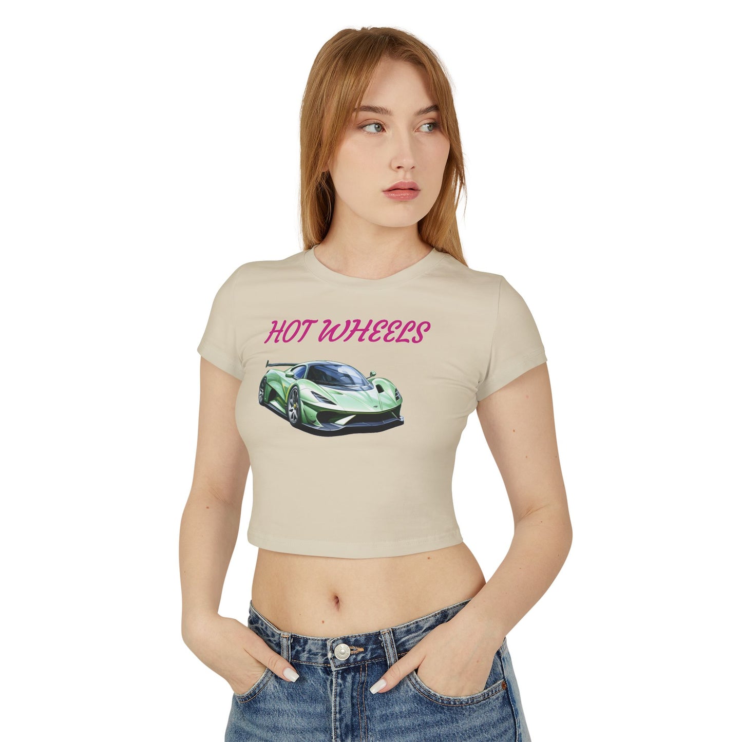 Princess Grace  Hot Wheels Women's Baby Tee Ideal for Car Enthusiasts