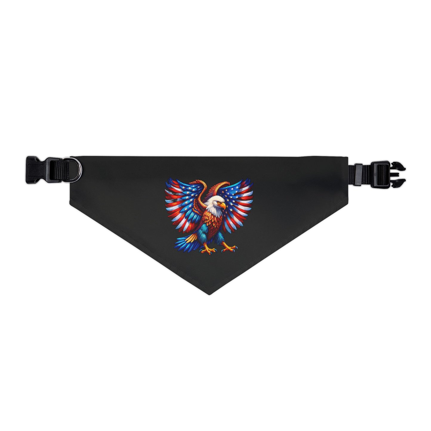 Princess Grace  Patriotic Eagle Adjustable Pet Bandana Collar  Perfect for Holidays and Celebrations