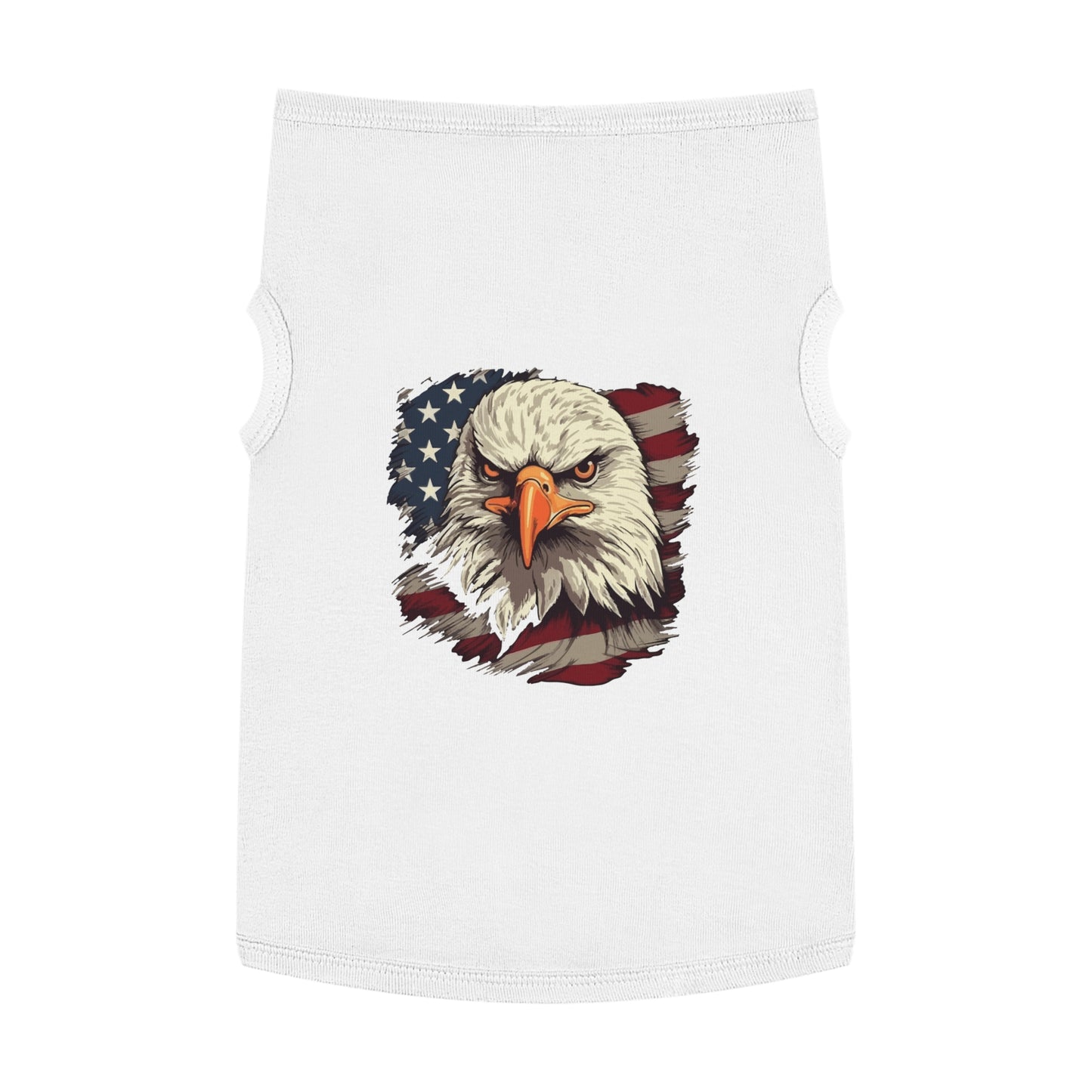 Princess Grace  Patriotic Eagle Pet Tank Top USA Flag Design