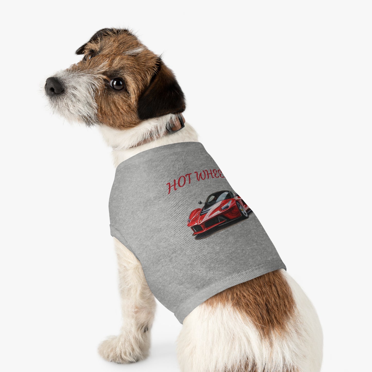 Princess Grace  Cool  Hot Wheels Pet Tank Top for Car Lovers Stylish Dog Apparel