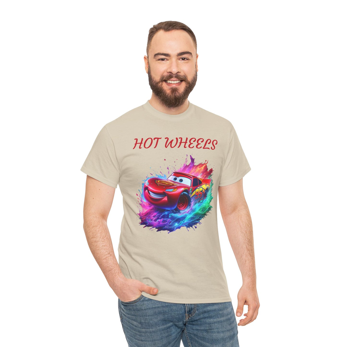 Princess Grace  Hot Wheels Unisex Heavy Cotton Tee Vibrant Racing Graphic T-Shirt