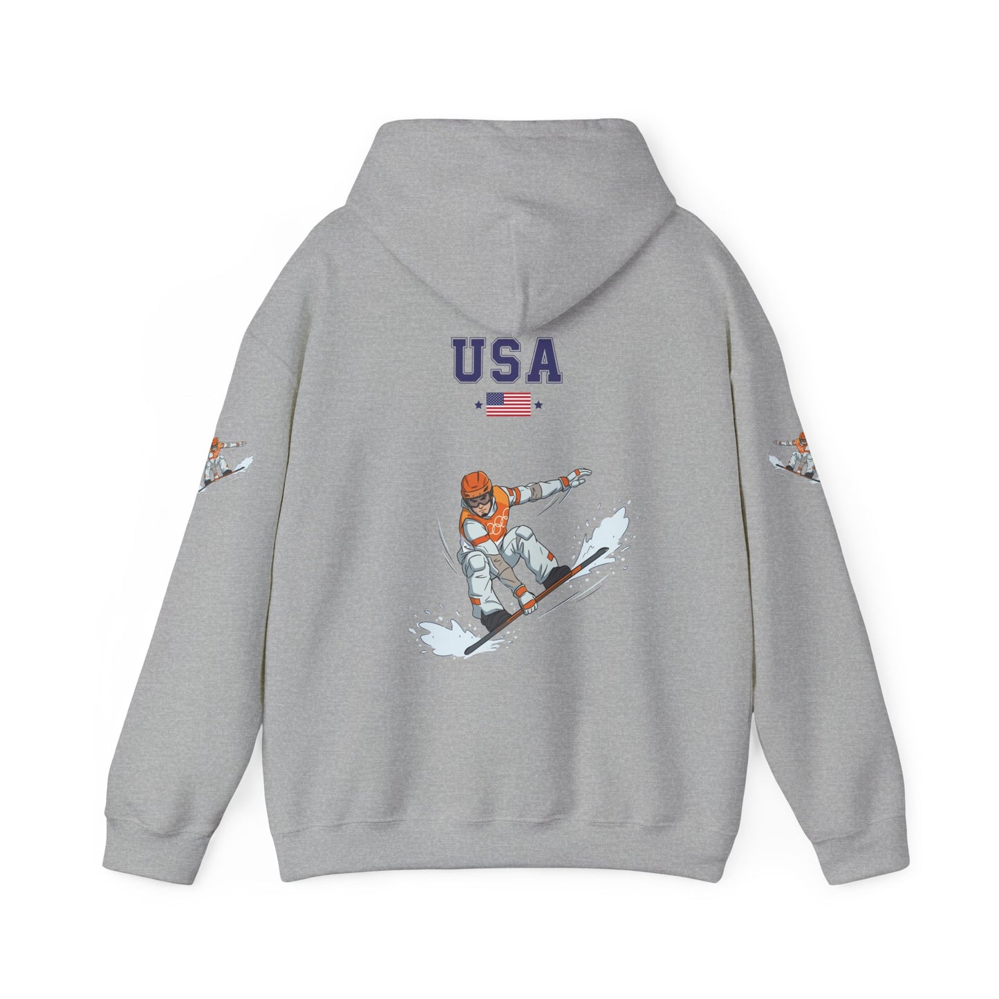 Princess Grace  TEAM USA  Snowboard  Unisex Heavy Blend Hooded Sweatshirt