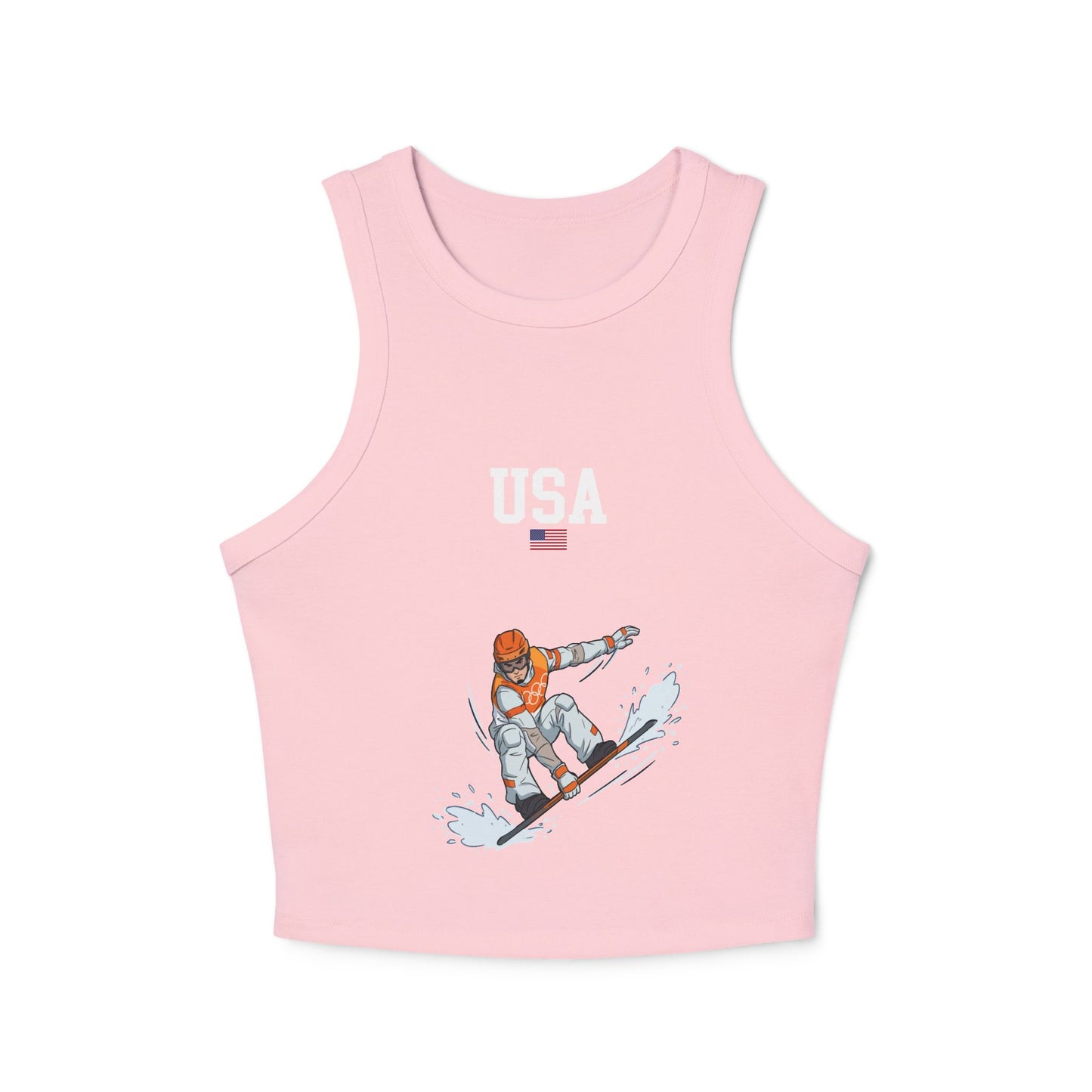 Princess Grace  TEAM USA  Women's Micro Rib Racer Tank Top
