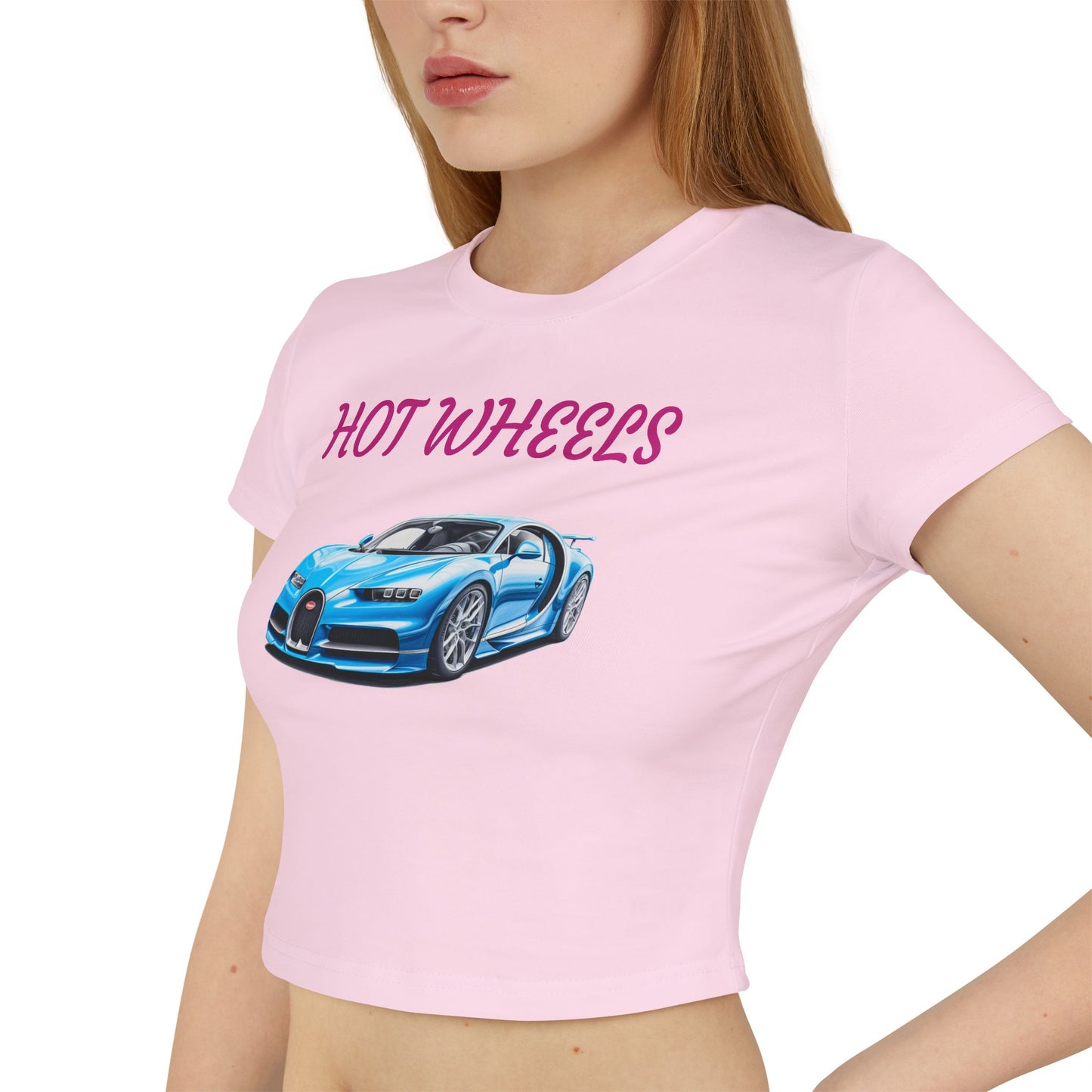 Princess Grace  Hot Wheels Women's Baby Tee Fun Car Graphic T-Shirt for Car Enthusiasts