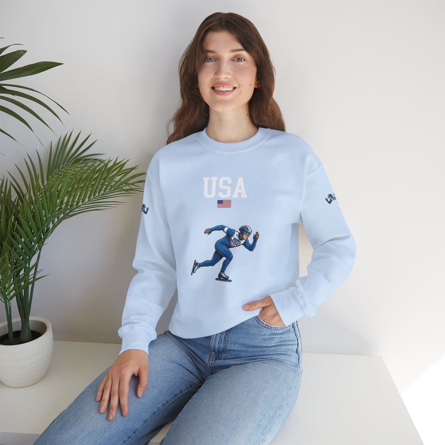 Princess Grace  TEAM USA  Unisex Heavy Blend  Crewneck Sweatshirt